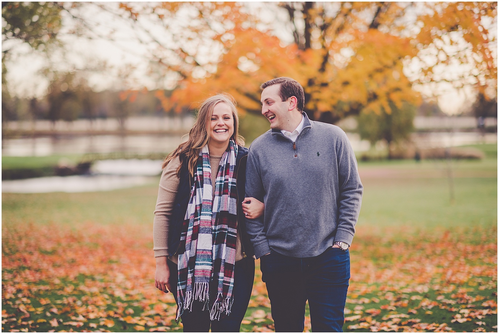 Meredith and Ryan's downtown Kankakee engagement photos and Kankakee Country Club engagement session in Kankakee with Chicagoland photographer Kara Evans Photographer.