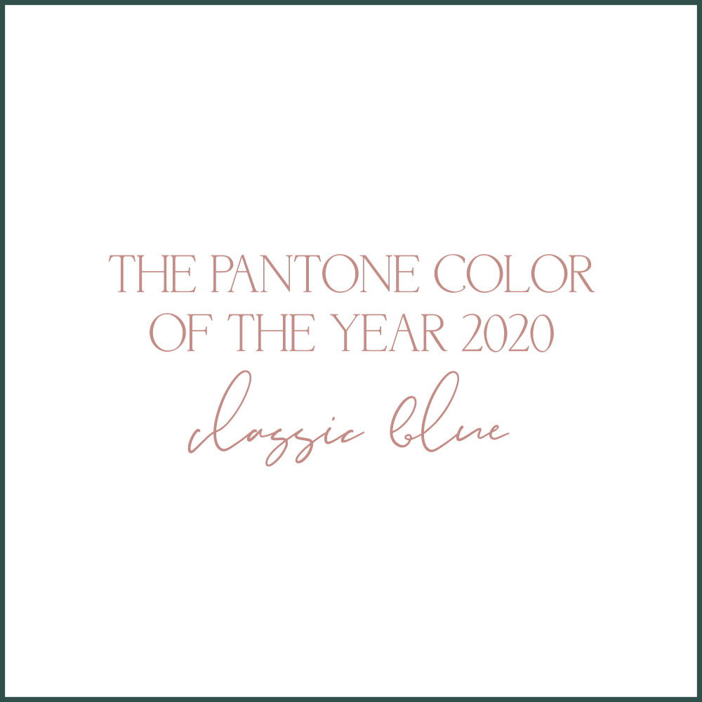 The Pantone color of the year 2020 - classic blue - Chicagoland wedding photographer Kara Evans Photographer's take on the 2020 Pantone of the year.