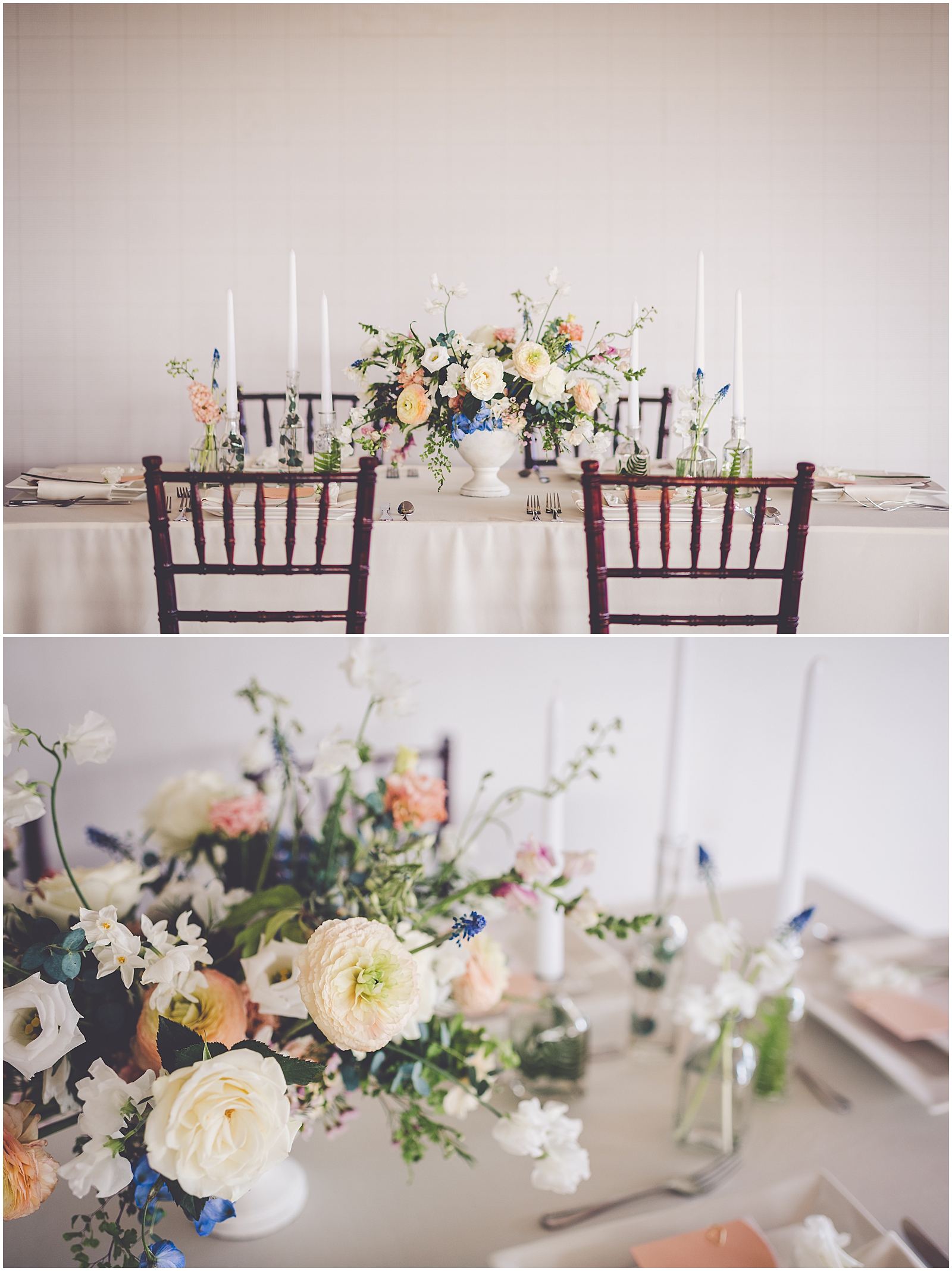 Spring styled shoot at Lincolnshire Fields Country Club with Champaign, IL wedding vendors and Chicagoland wedding photographer Kara Evans Photographer.