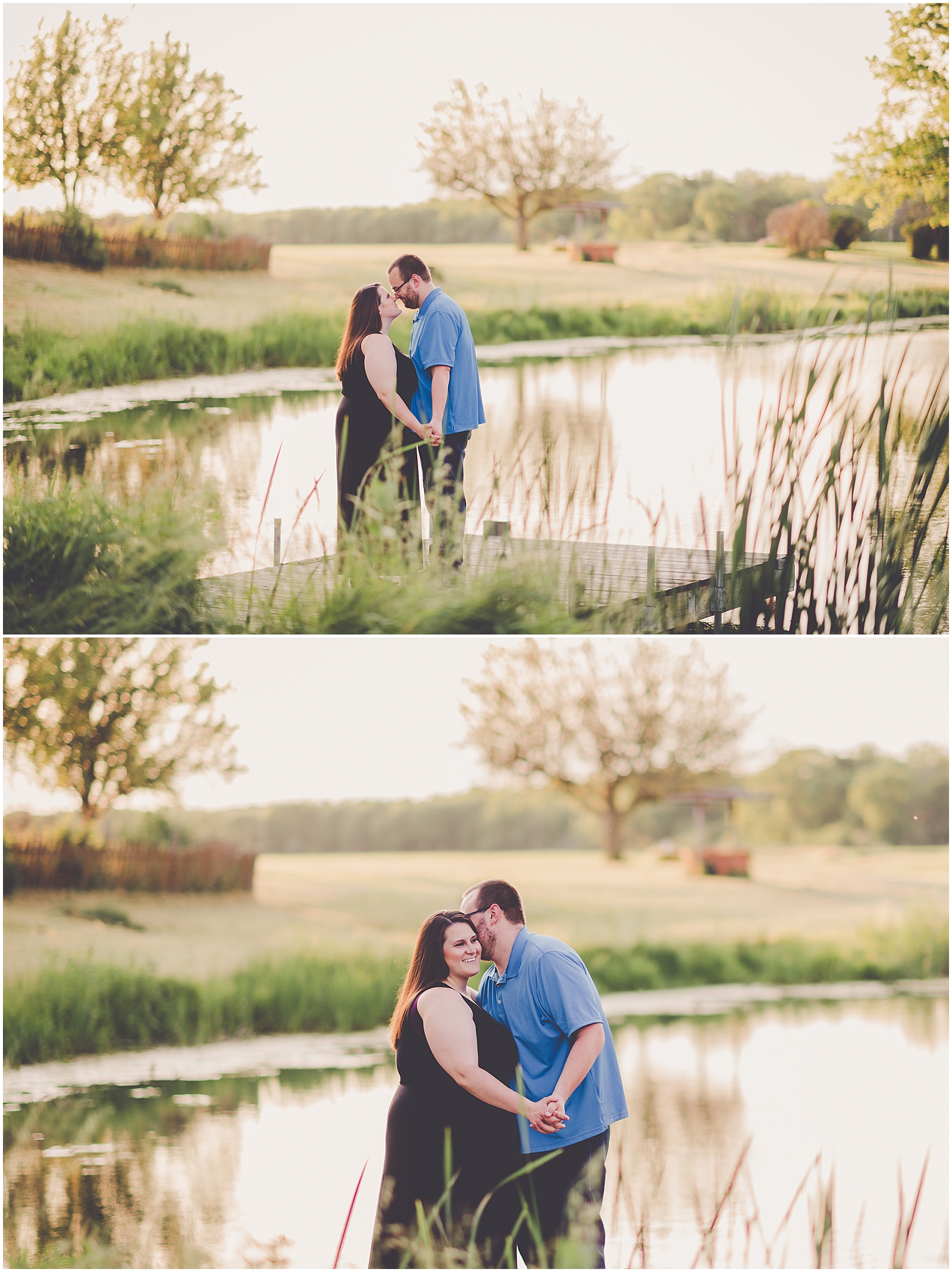 Shelby and Tyler's summer anniversary session in Onarga, Illinios with Chicagoland wedding photographer Kara Evans Photographer.