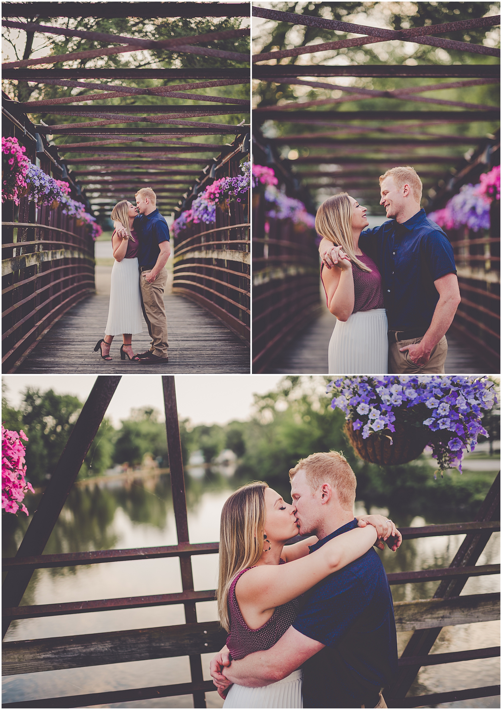 Katherine and Tyler's Kankakee County engagement session in Momence, Illinois with Chicagoland wedding photographer Kara Evans Photographer.