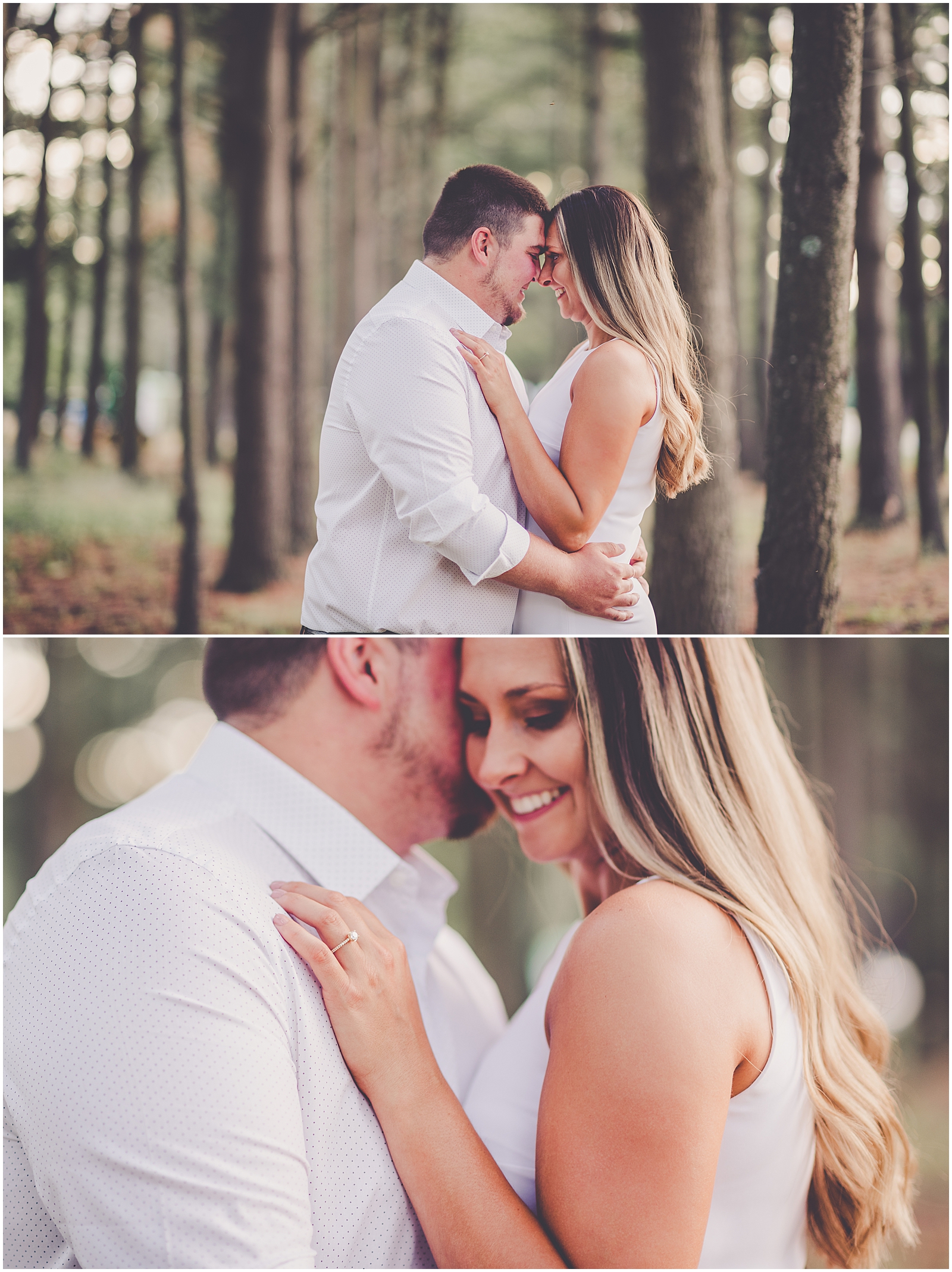 Holly and Kolton's summer Iroquois County engagement photos in Clifton, Illinois with Chicagoland wedding photographer Kara Evans Photographer.