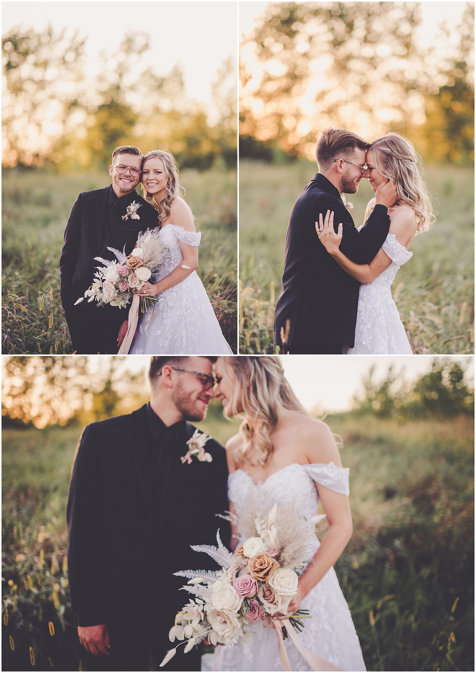 Lauren and Chase's September Willowhaven Nature Center wedding day in Kankakee with Chicagoland wedding photographer Kara Evans Photographer.