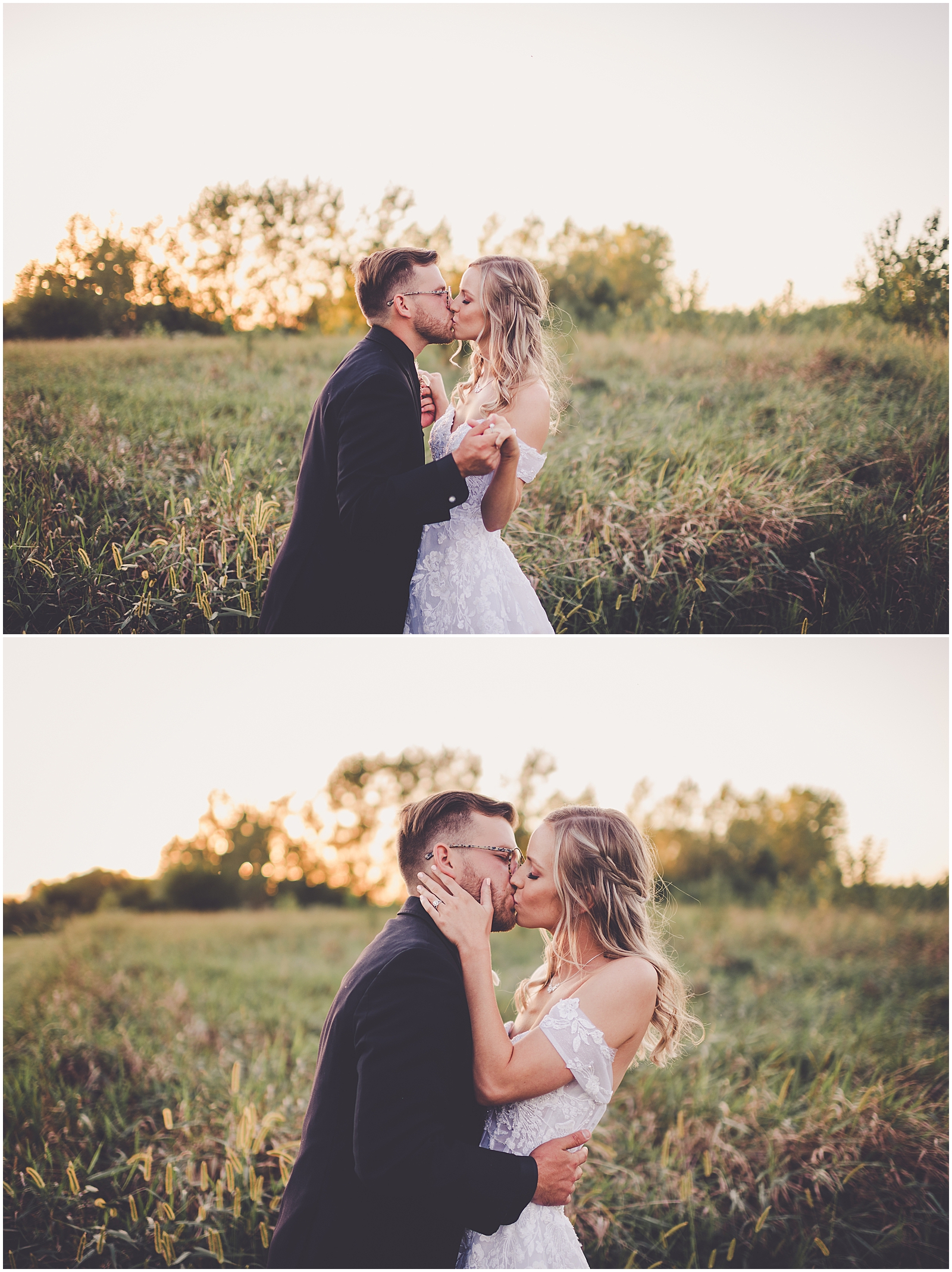 Lauren and Chase's September Willowhaven Nature Center wedding day in Kankakee with Chicagoland wedding photographer Kara Evans Photographer.