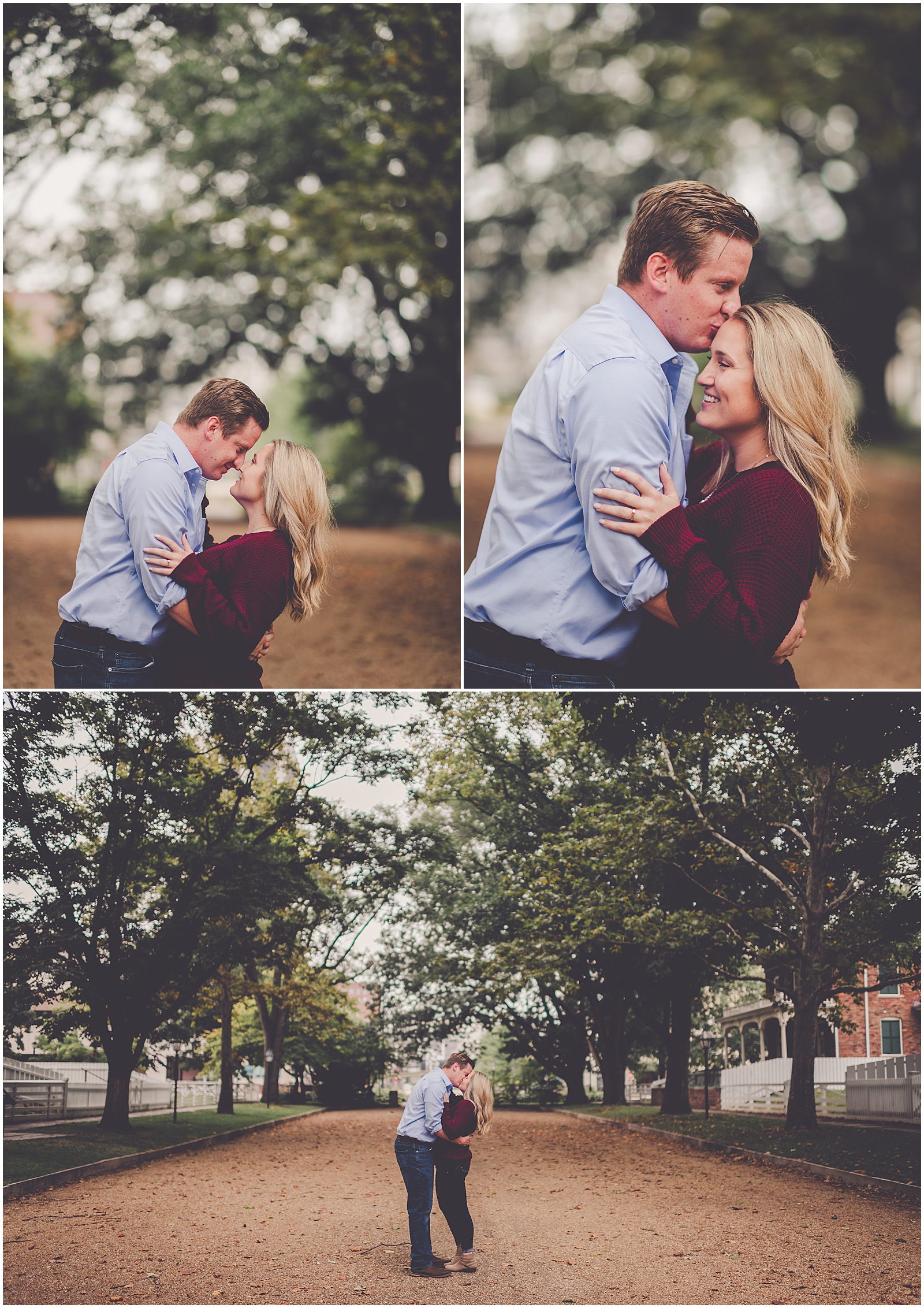 Erin and Matt's downtown Springfield engagement session in Springfield, IL with Chicagoland wedding photographer Kara Evans Photographer.