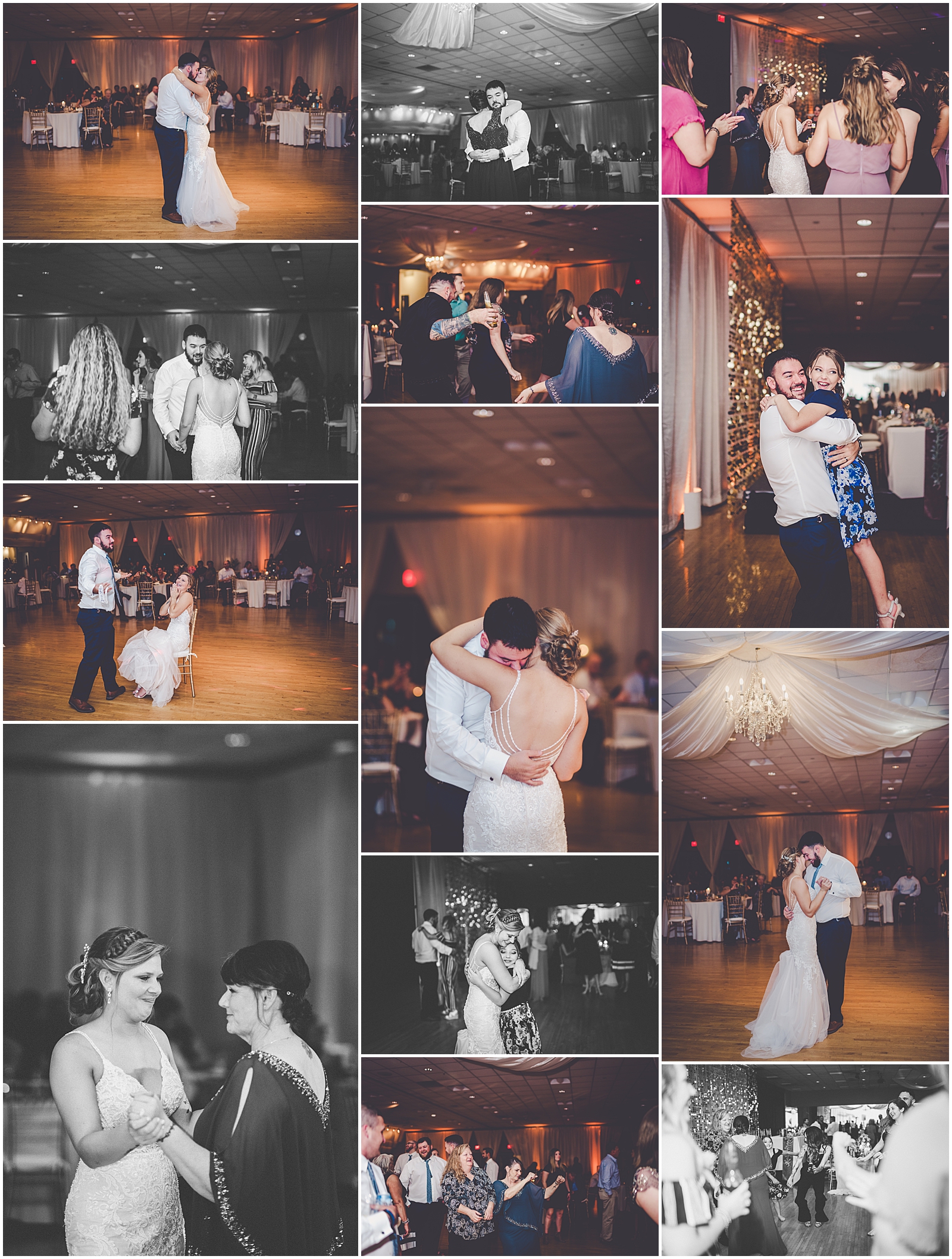 Breanna and Clay's late summer Refinery wedding day in Champaign, IL with Chicagoland wedding photographer Kara Evans Photographer.