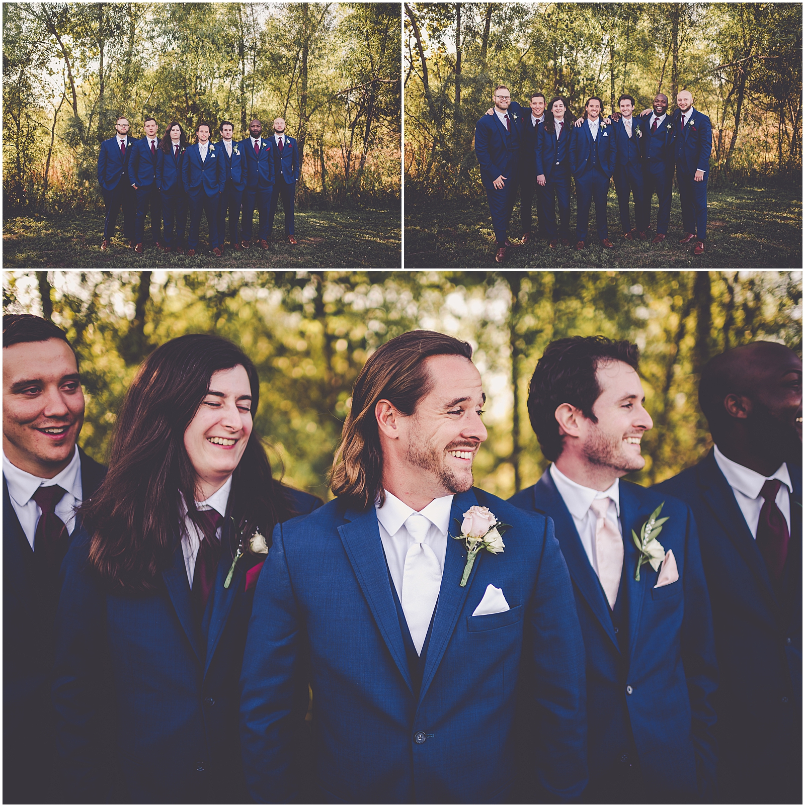 Alessandra and Jake's September burgundy and blush wedding day in Springfield with Chicagoland wedding photographer Kara Evans Photographer.