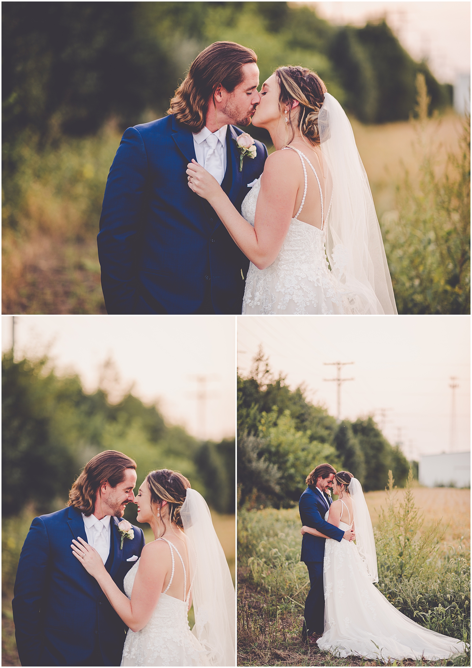 Alessandra and Jake's September burgundy and blush wedding day in Springfield with Chicagoland wedding photographer Kara Evans Photographer.