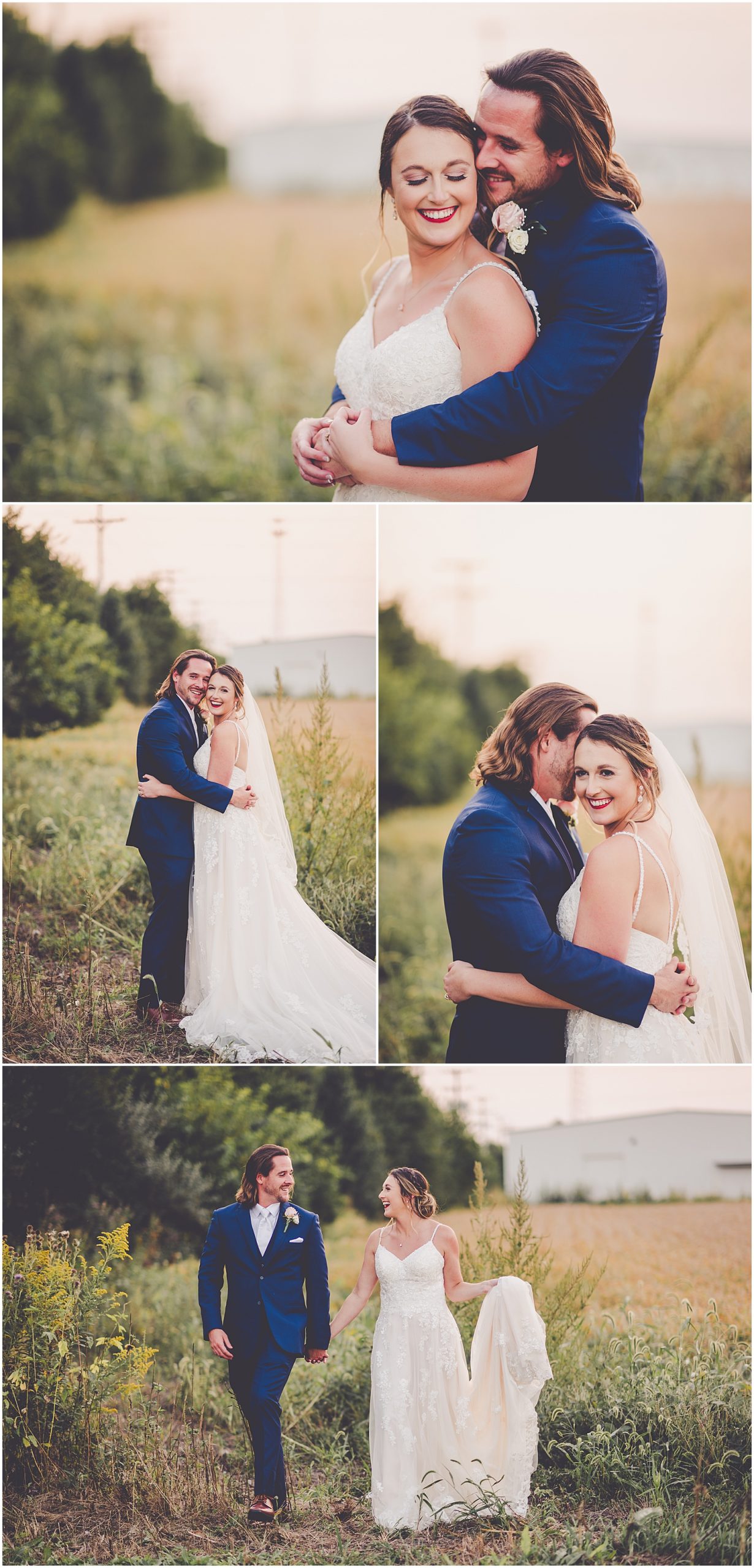 Alessandra and Jake's September burgundy and blush wedding day in Springfield with Chicagoland wedding photographer Kara Evans Photographer.