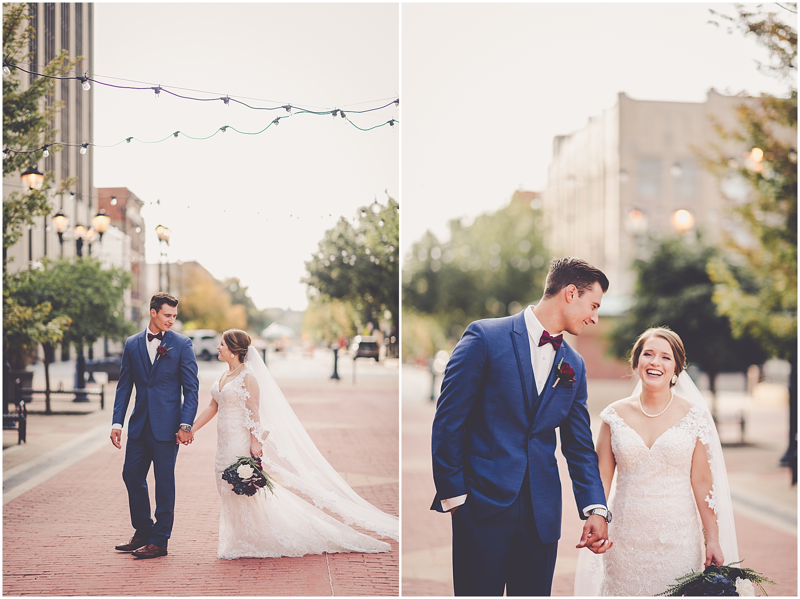 Clare and Chayce's rustic elegance fall wedding in Springfield, IL with Chicagoland wedding photographer Kara Evans Photographer.