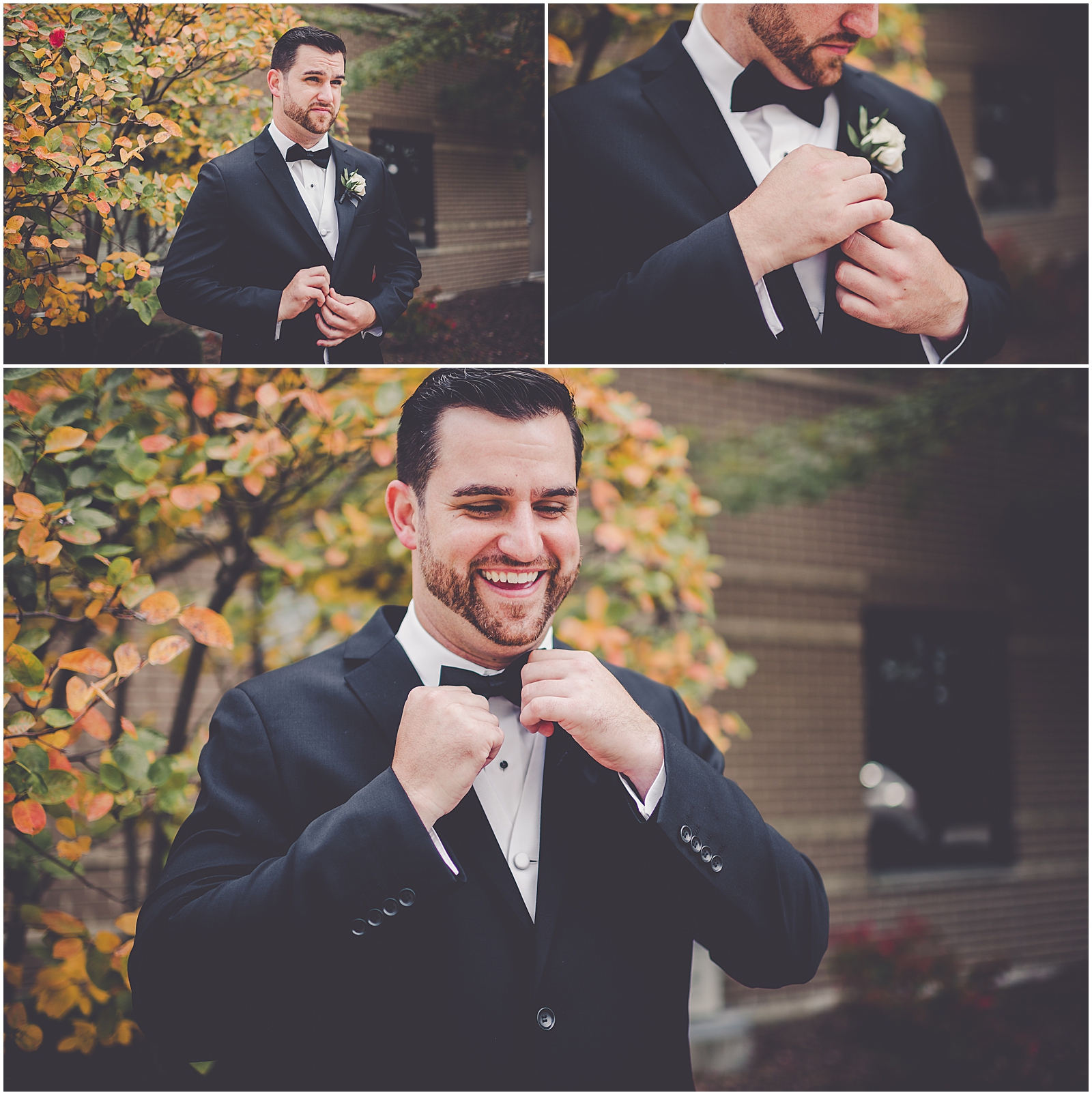 Julie and Paul's timeless & classic October wedding in Chicago, IL with Chicagoland wedding photographer Kara Evans Photographer.