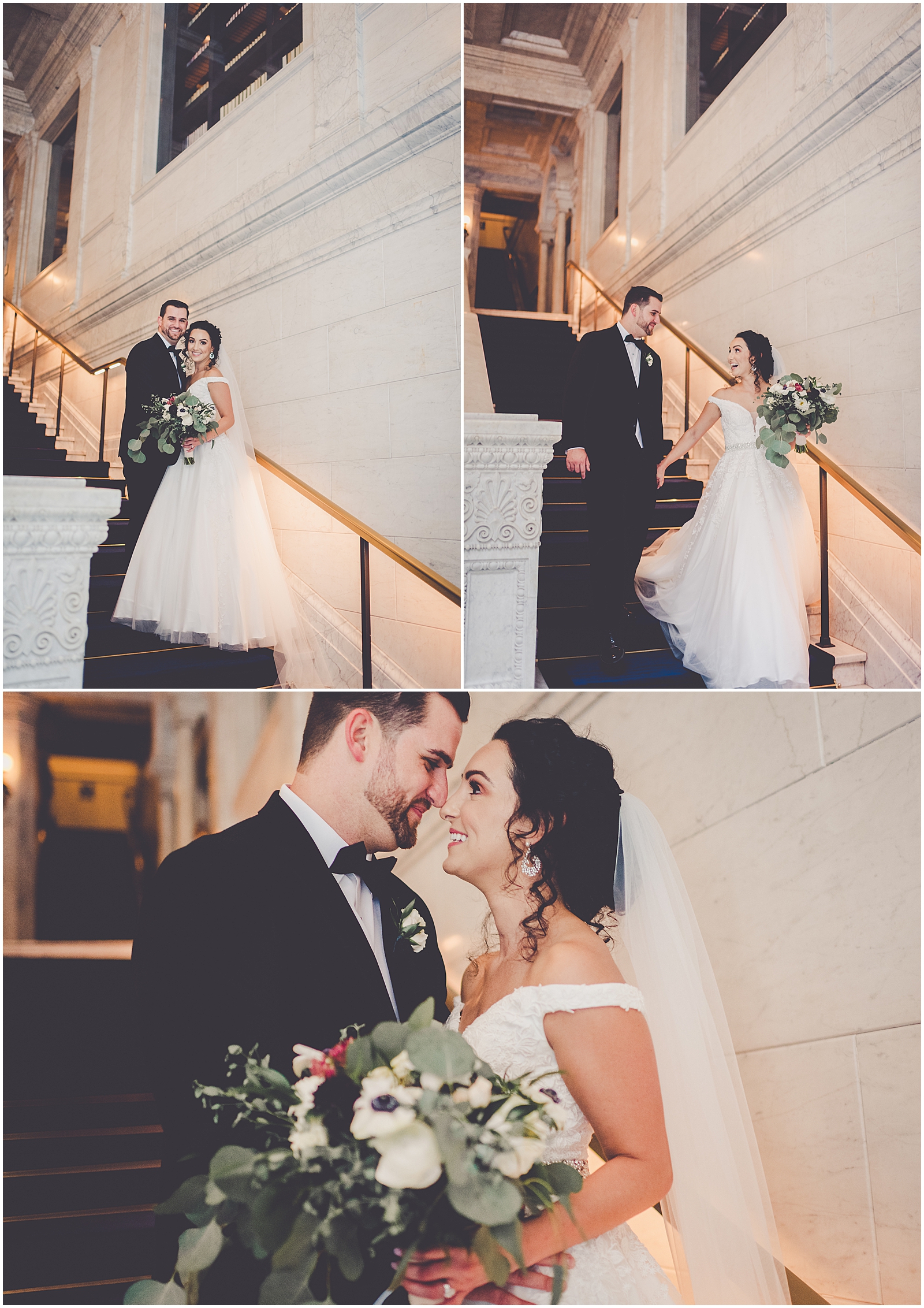 Julie and Paul's timeless & classic October wedding in Chicago, IL with Chicagoland wedding photographer Kara Evans Photographer.