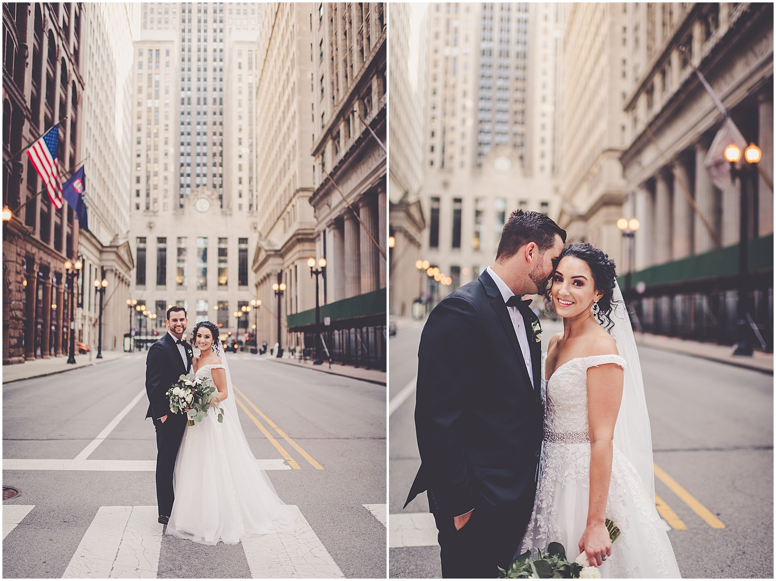 Julie and Paul's timeless & classic October wedding in Chicago, IL with Chicagoland wedding photographer Kara Evans Photographer.