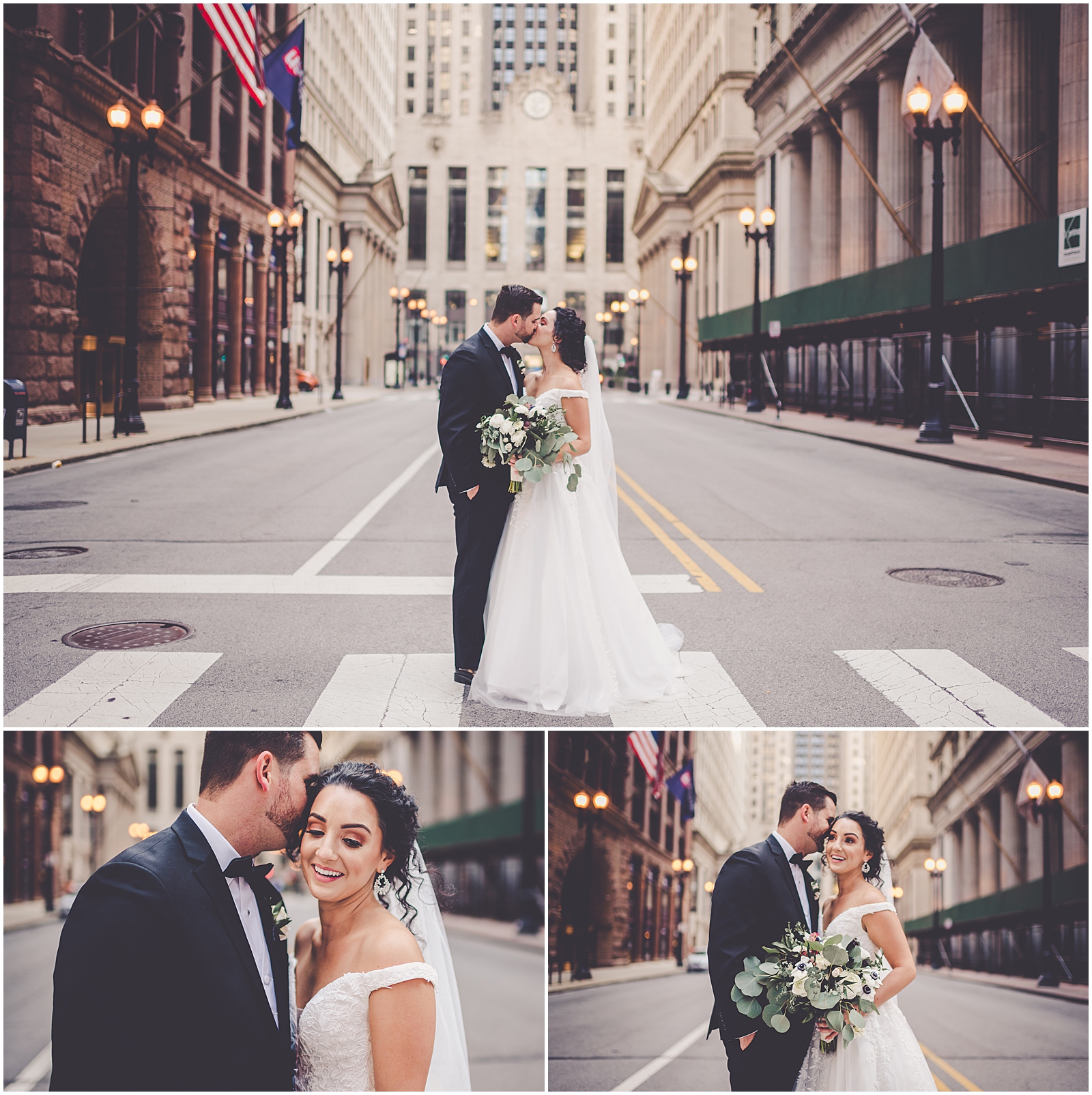 Julie and Paul's timeless & classic October wedding in Chicago, IL with Chicagoland wedding photographer Kara Evans Photographer.