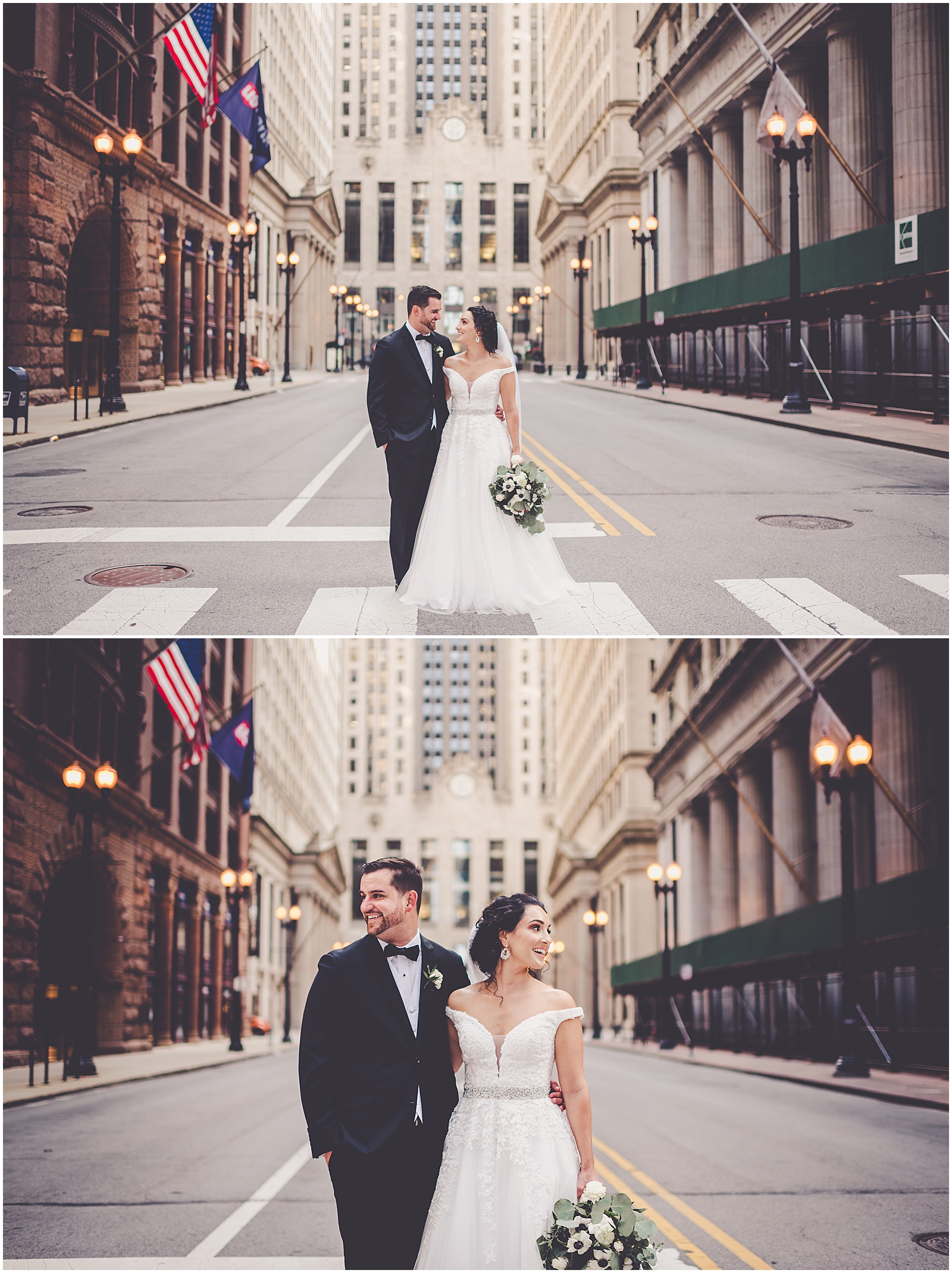 Julie and Paul's timeless & classic October wedding in Chicago, IL with Chicagoland wedding photographer Kara Evans Photographer.