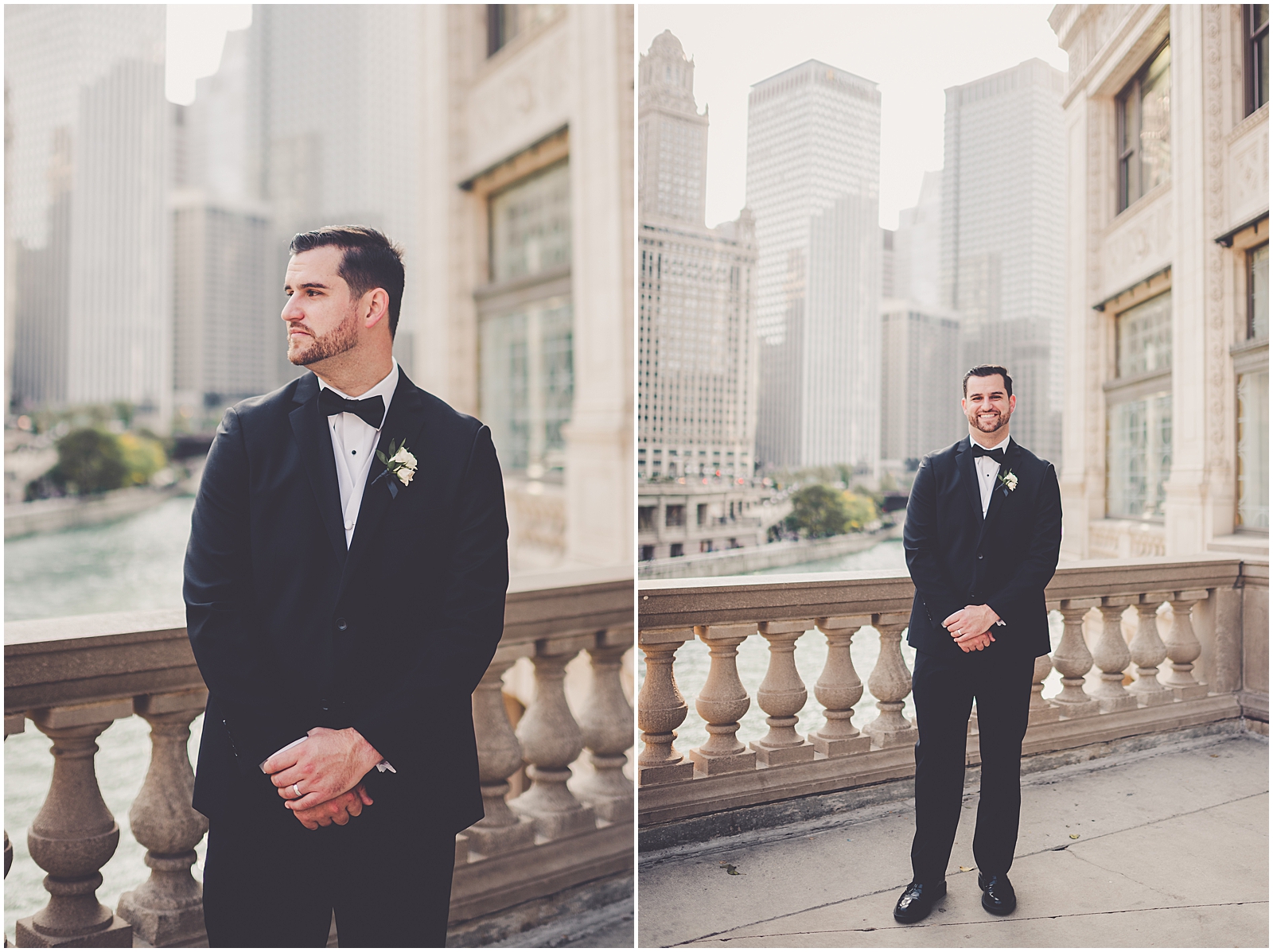 Julie and Paul's timeless & classic October wedding in Chicago, IL with Chicagoland wedding photographer Kara Evans Photographer.