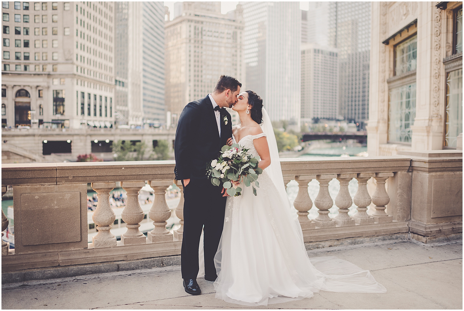 Julie and Paul's timeless & classic October wedding in Chicago, IL with Chicagoland wedding photographer Kara Evans Photographer.