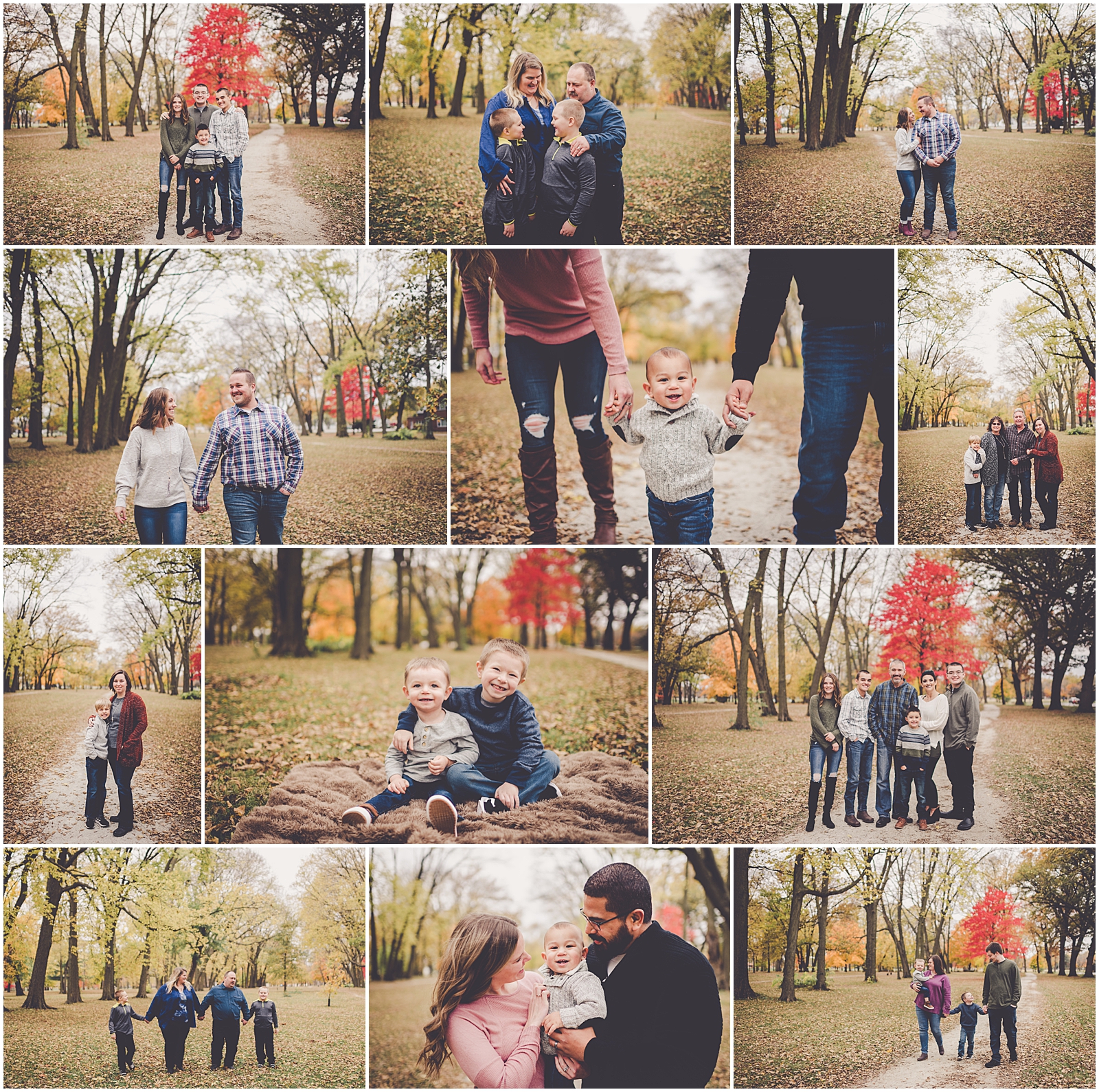 Fall mini sessions at Governor Small Memorial Park in Kankakee, Illinois with Chicagoland wedding photographer Kara Evans Photographer.