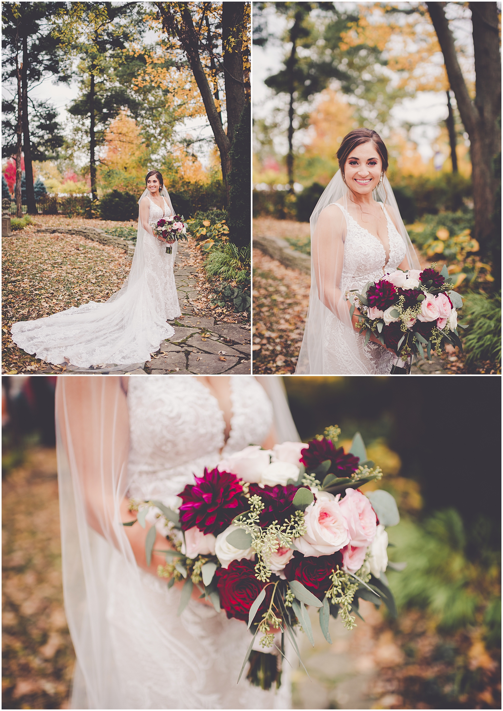 Colleen and Joel's October Maternity BVM Bourbonnais and Lighthouse Restaurant wedding day in Cedar Lake, IN with Kara Evans Photographer.