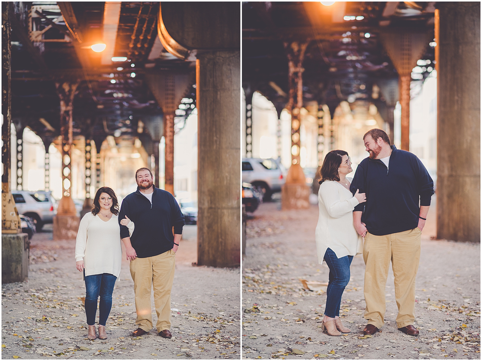 Beth and Brad's south loop and Museum Campus engagement photos in Chicago, IL with Chicagoland wedding photographer Kara Evans Photographer.