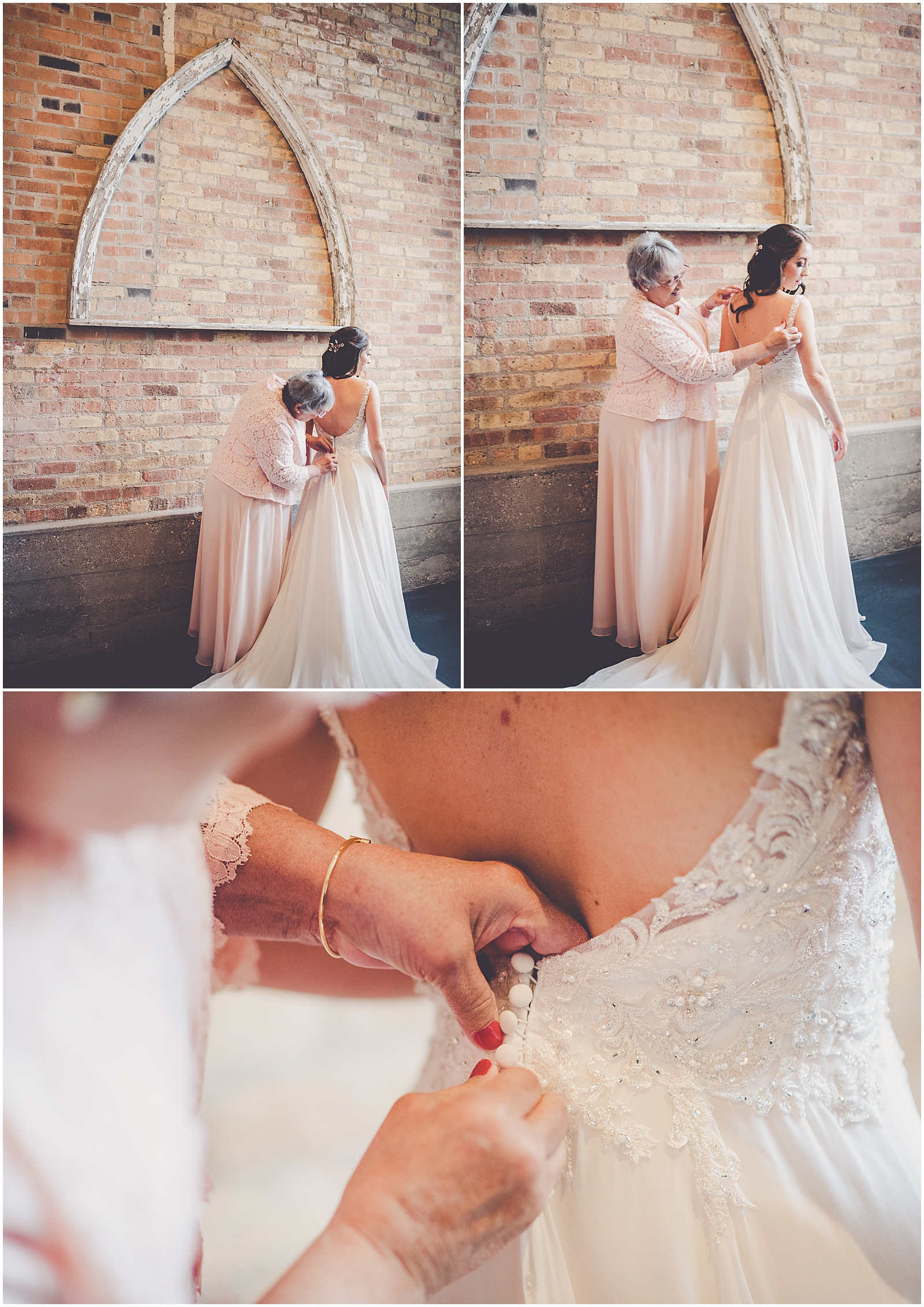 Bethany and Jon's intimate November wedding day at The Standard in Rockford with Chicagoland wedding photographer Kara Evans Photographer.