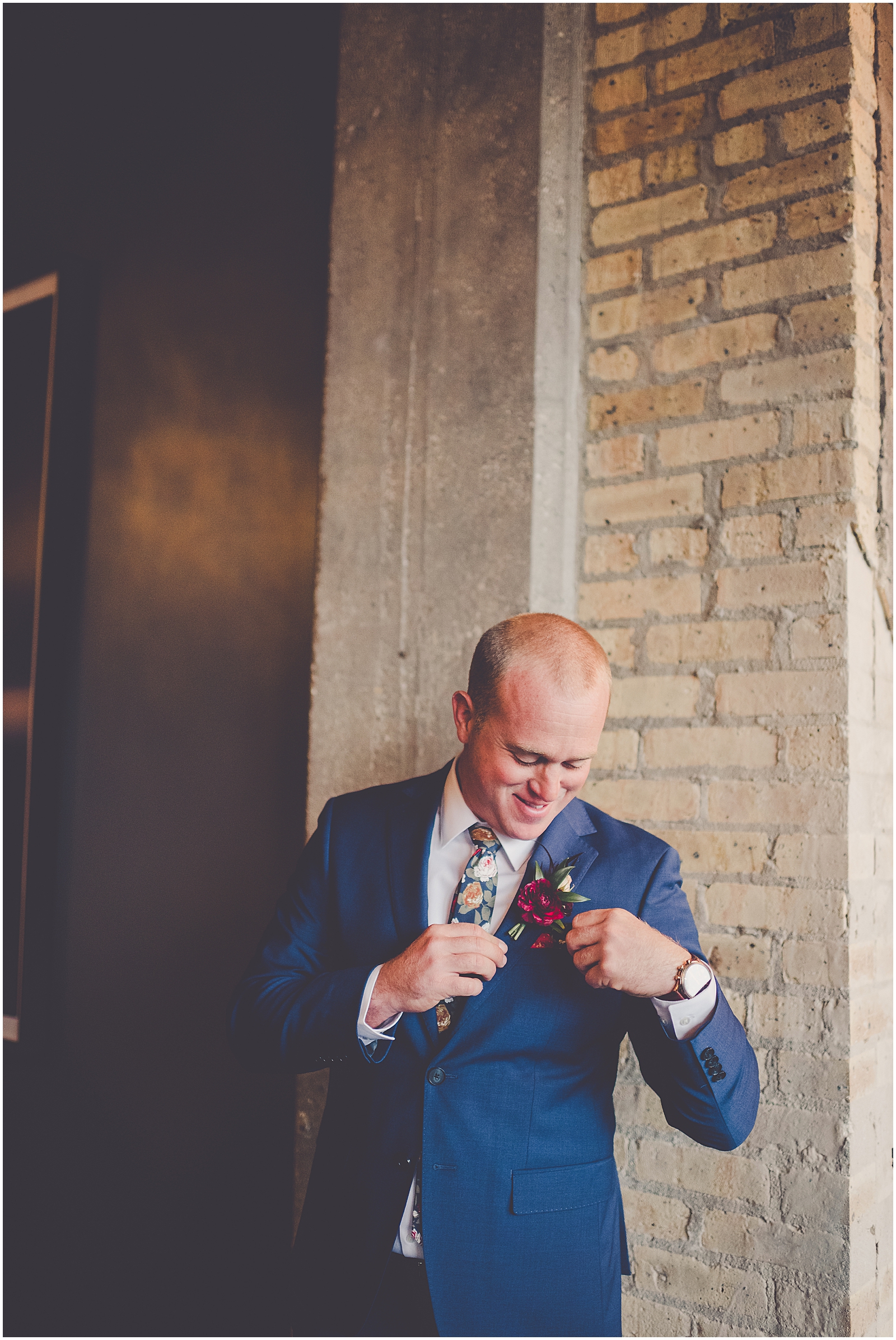Bethany and Jon's intimate November wedding day at The Standard in Rockford with Chicagoland wedding photographer Kara Evans Photographer.