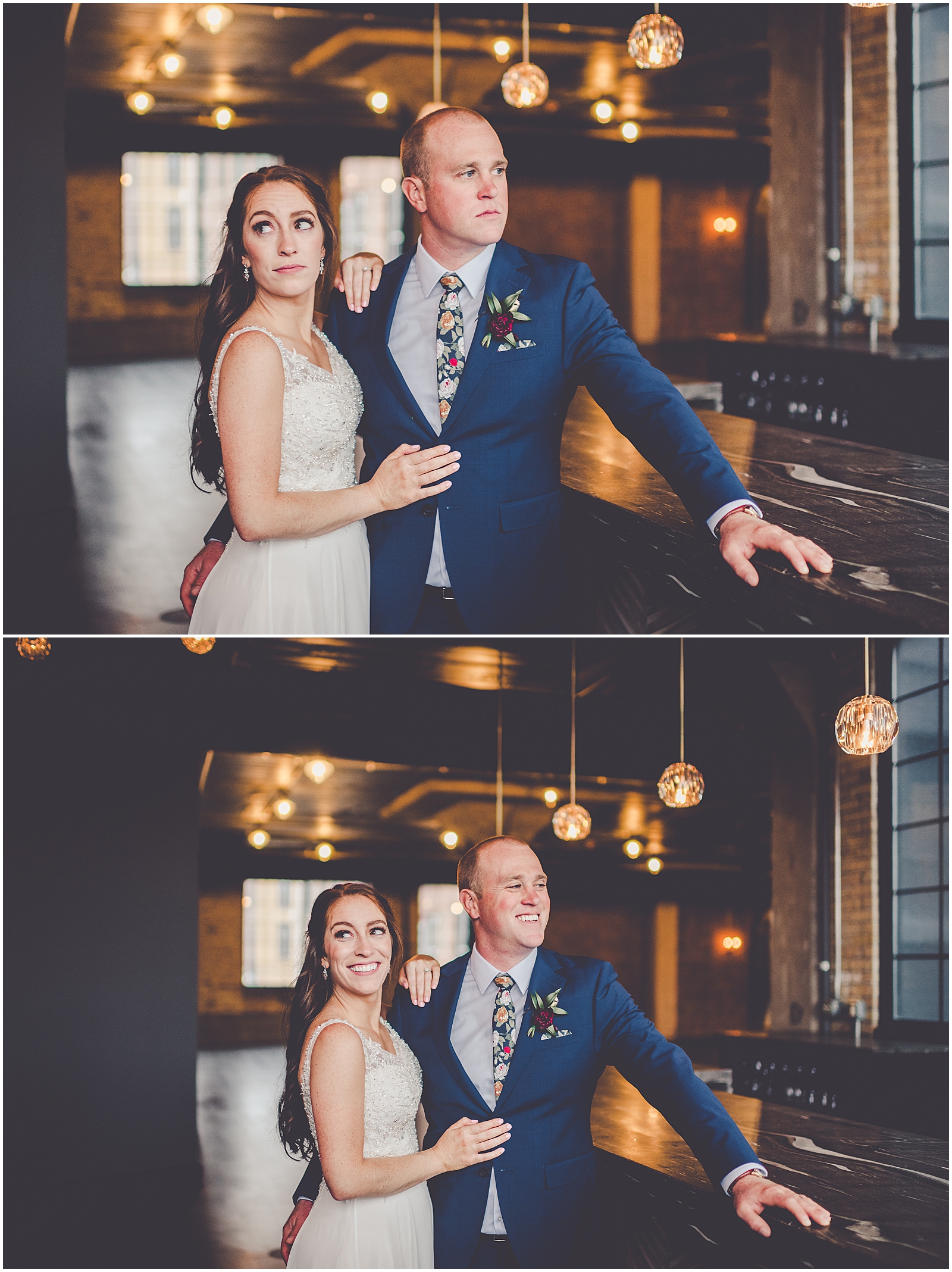 Bethany and Jon's intimate November wedding day at The Standard in Rockford with Chicagoland wedding photographer Kara Evans Photographer.