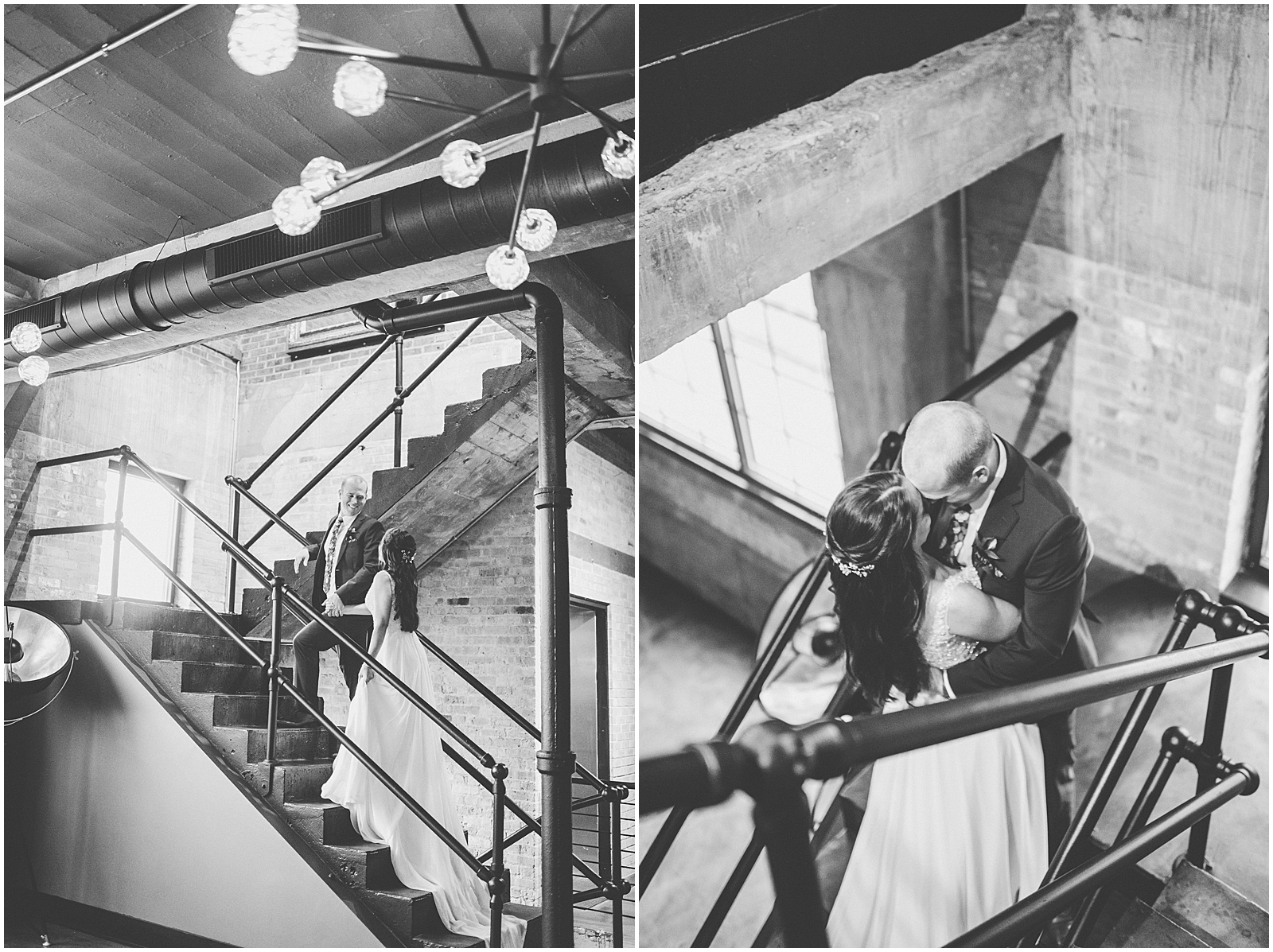 Bethany and Jon's intimate November wedding day at The Standard in Rockford with Chicagoland wedding photographer Kara Evans Photographer.