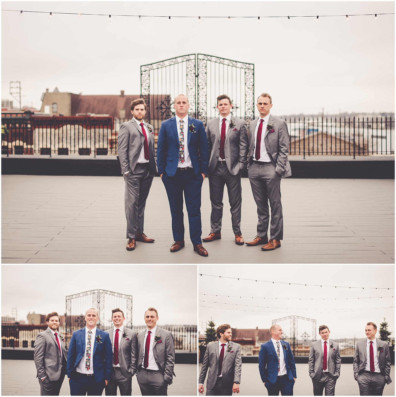 Bethany and Jon's intimate November wedding day at The Standard in Rockford with Chicagoland wedding photographer Kara Evans Photographer.