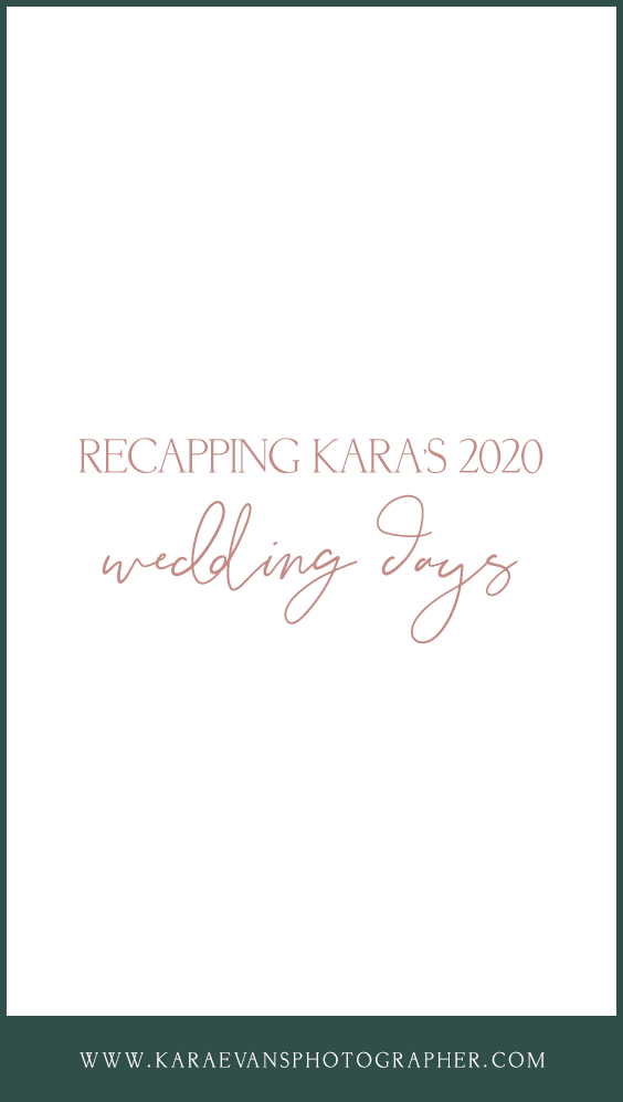 Chicagoland wedding photographer Kara Evans Photographer's recap of the 2020 wedding season throughout Chicagoland and Kankakee County.