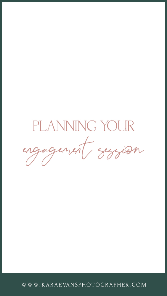 Advice for planning your engagement session on Wedding Wednesday with Chicagoland wedding photographer Kara Evans Photographer