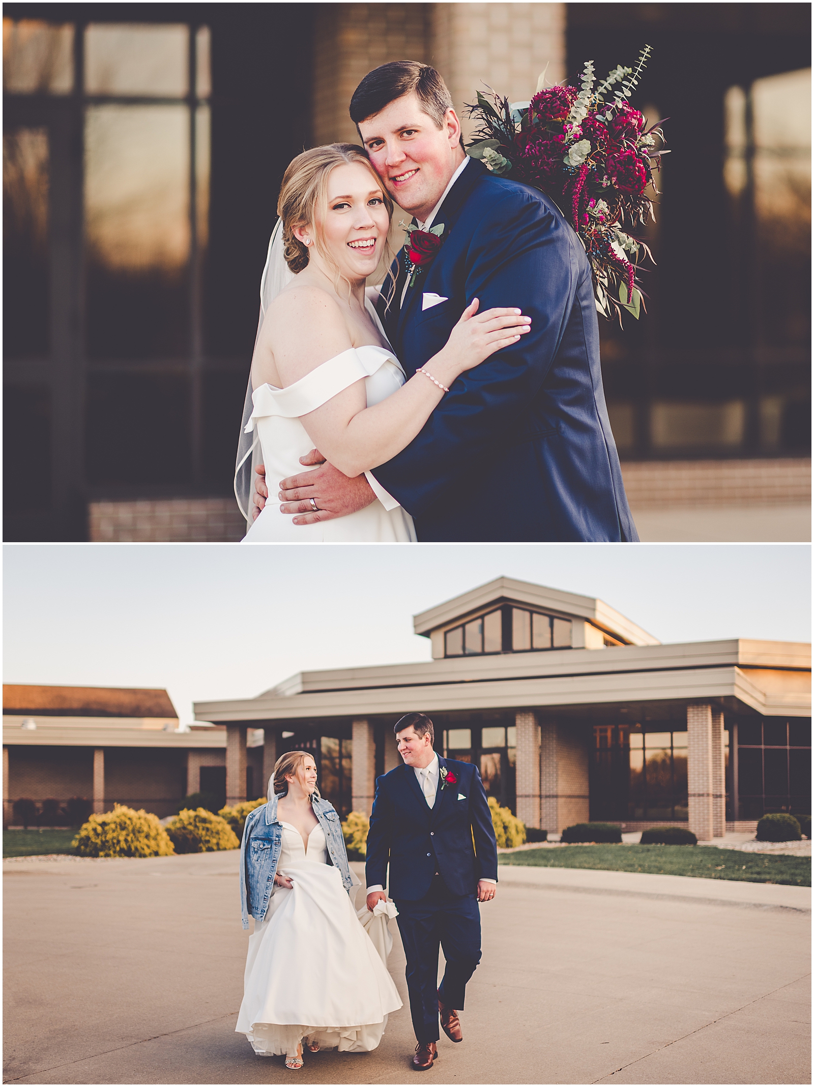 Working with a wedding photo video team on your wedding day - advice from Chicagoland wedding photographer Kara Evans Photographer.