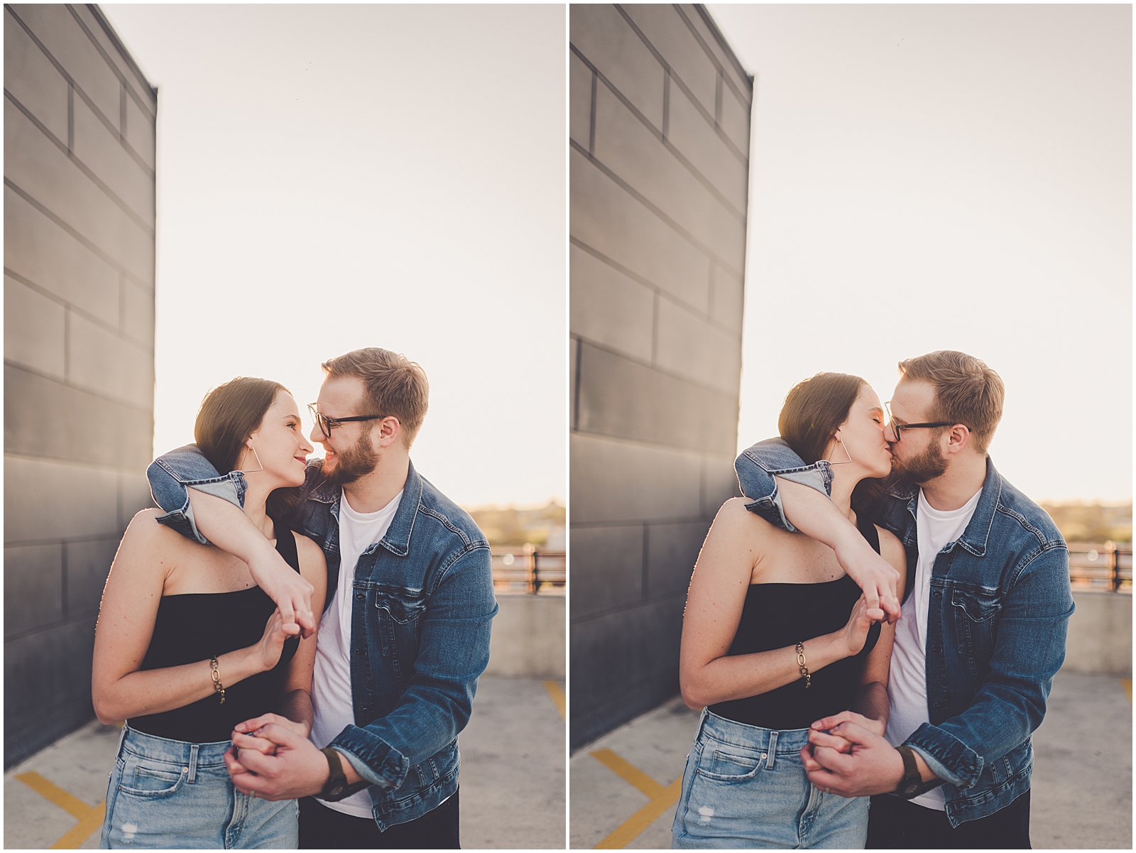 Rooftop anniversary photos at The Historic Pearl in San Antonio in Texas with Chicagoland wedding photographer Kara Evans Photographer.