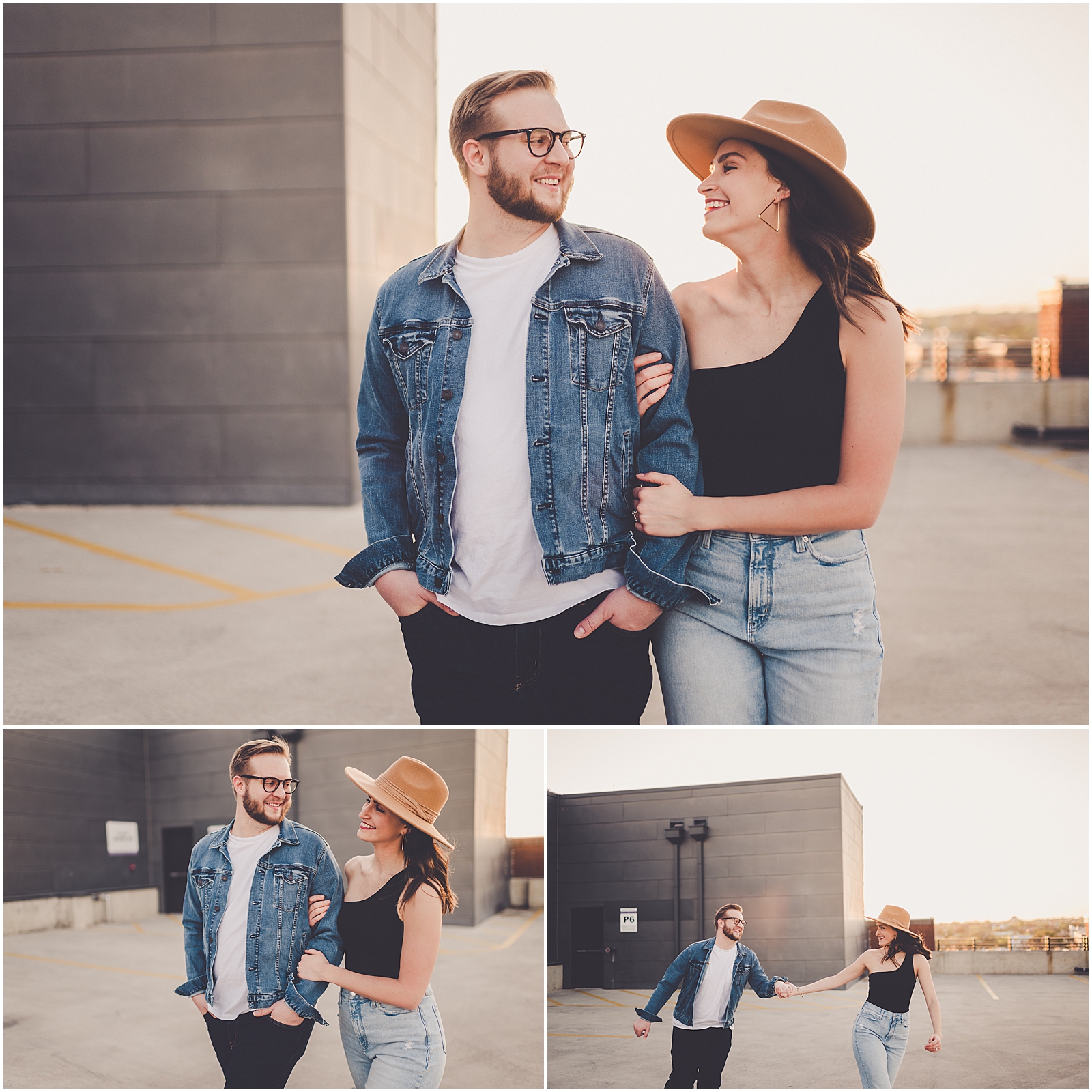 Rooftop anniversary photos at The Historic Pearl in San Antonio in Texas with Chicagoland wedding photographer Kara Evans Photographer.