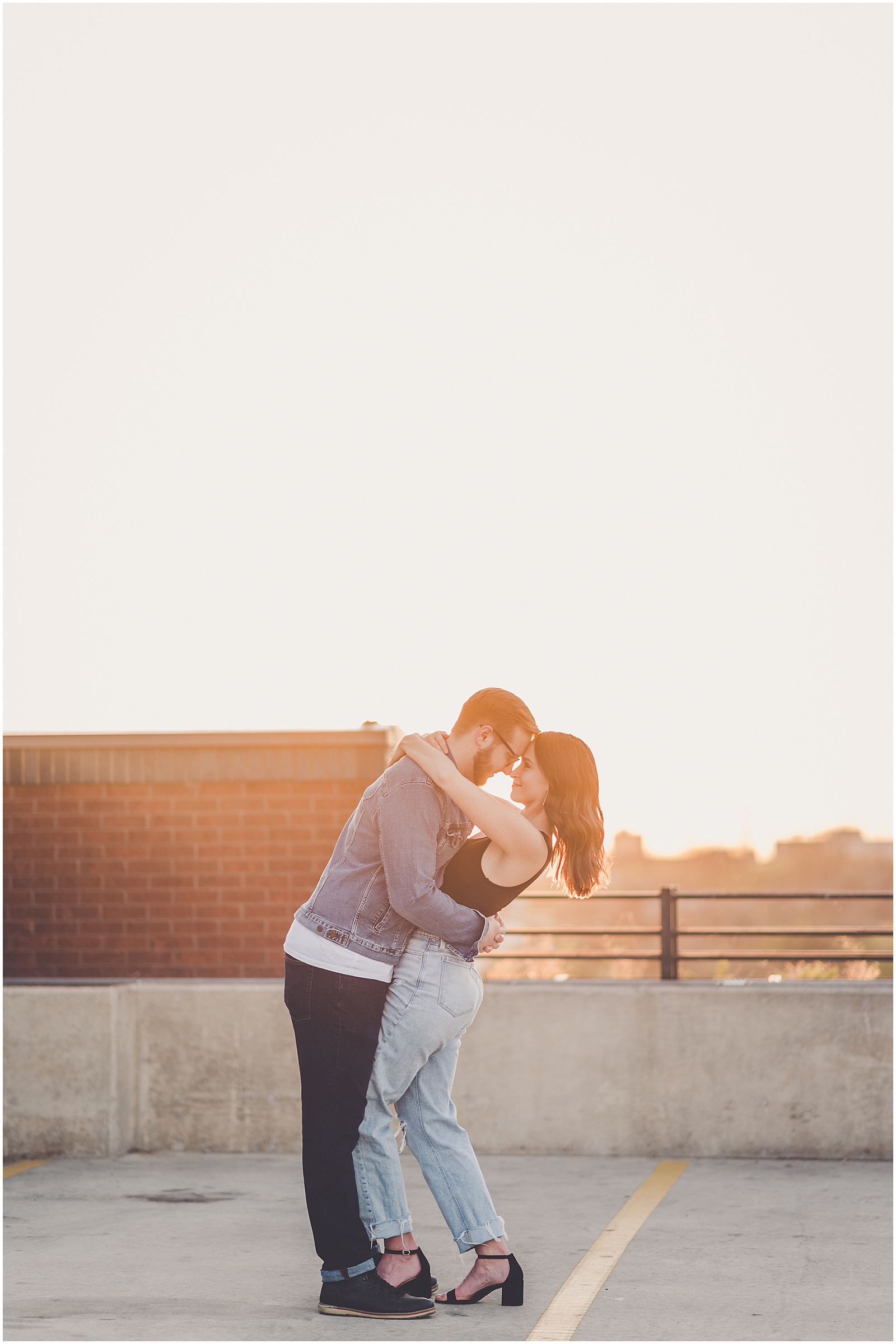 Rooftop anniversary photos at The Historic Pearl in San Antonio in Texas with Chicagoland wedding photographer Kara Evans Photographer.