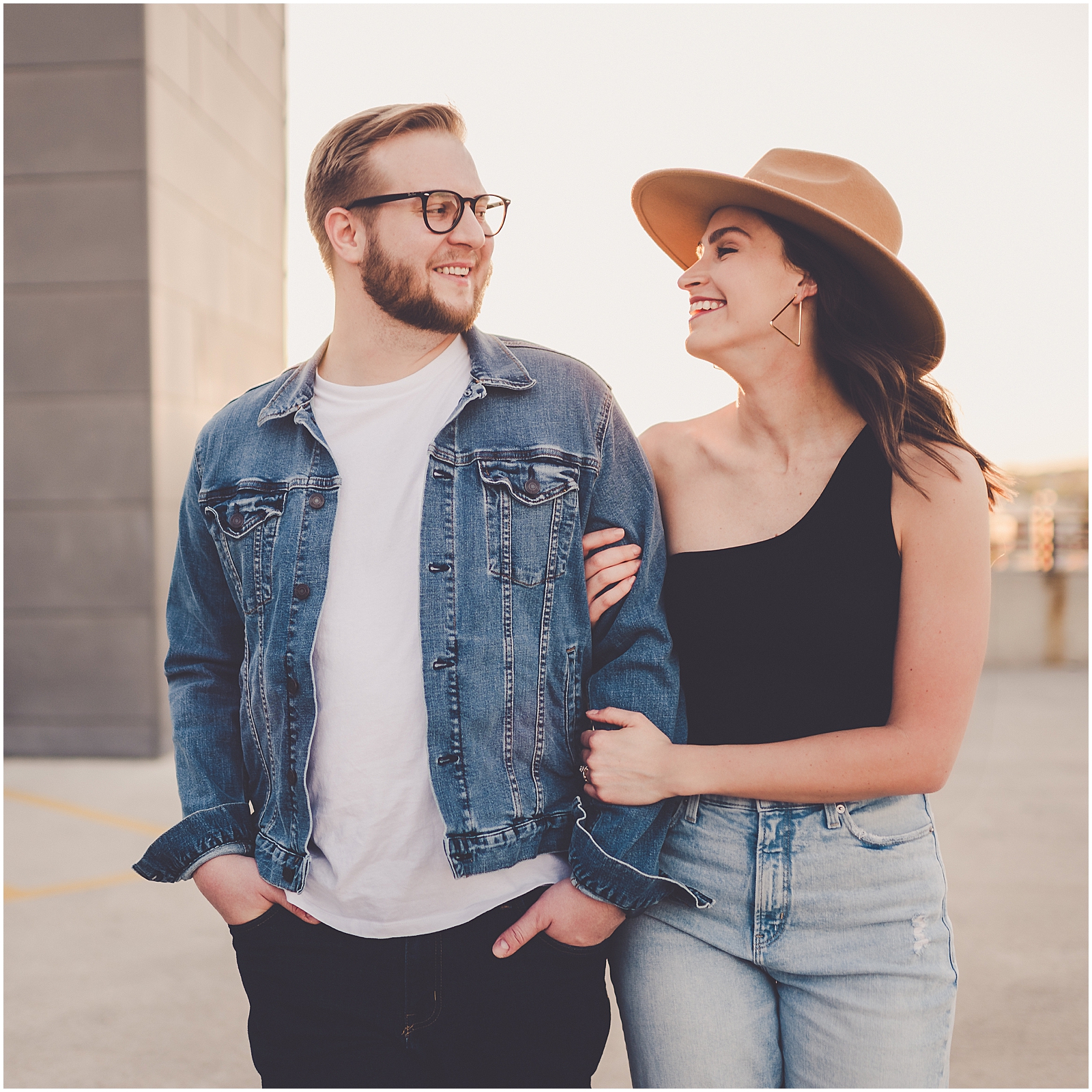 Rooftop anniversary photos at The Historic Pearl in San Antonio in Texas with Chicagoland wedding photographer Kara Evans Photographer.