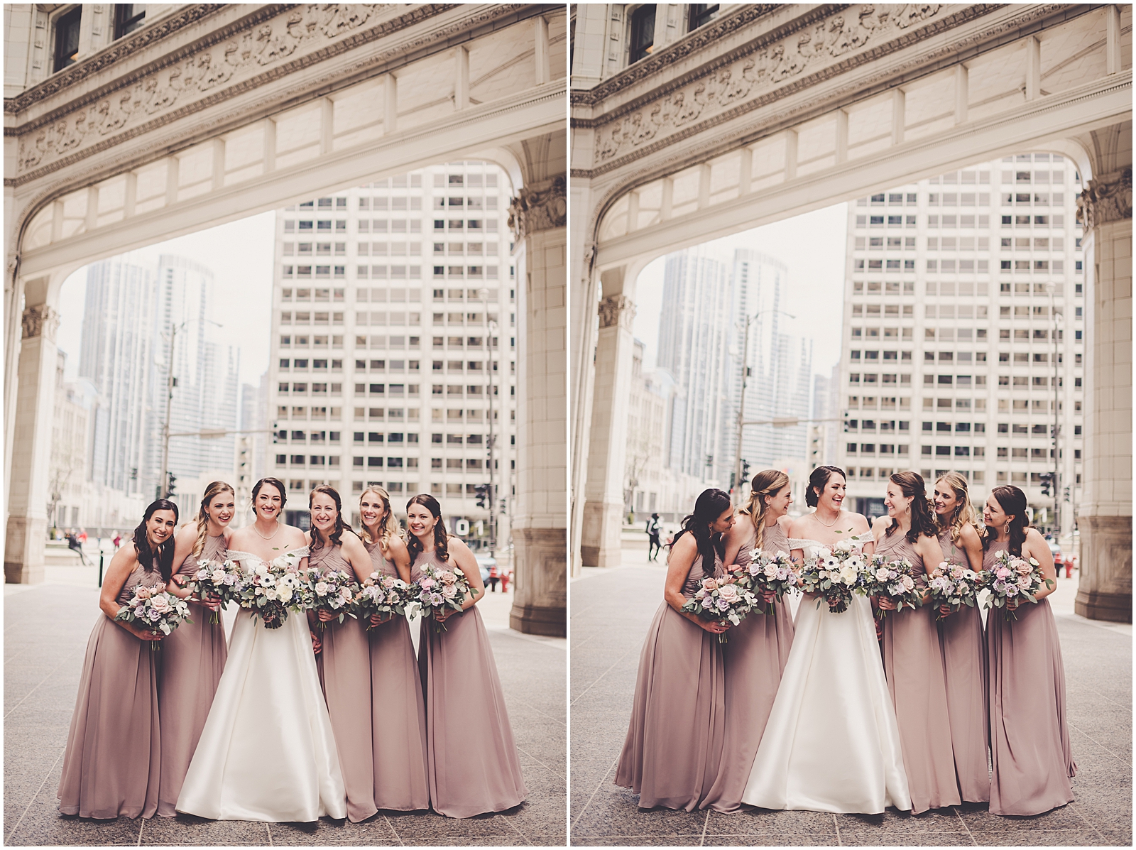 Kim and Josh's elegant spring Greenhouse Loft wedding in Chicago, Illinois with Chicagoland wedding photographer Kara Evans Photographer.