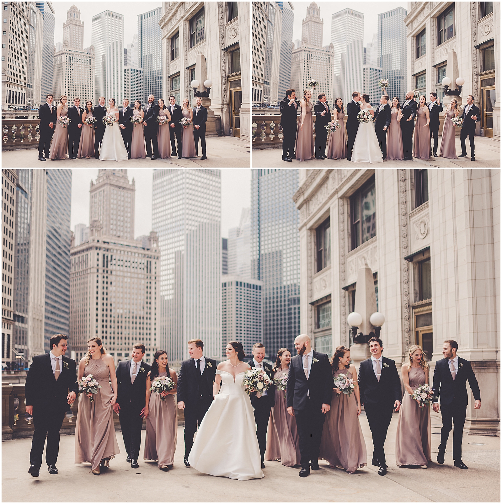 Kim and Josh's elegant spring Greenhouse Loft wedding in Chicago, Illinois with Chicagoland wedding photographer Kara Evans Photographer.