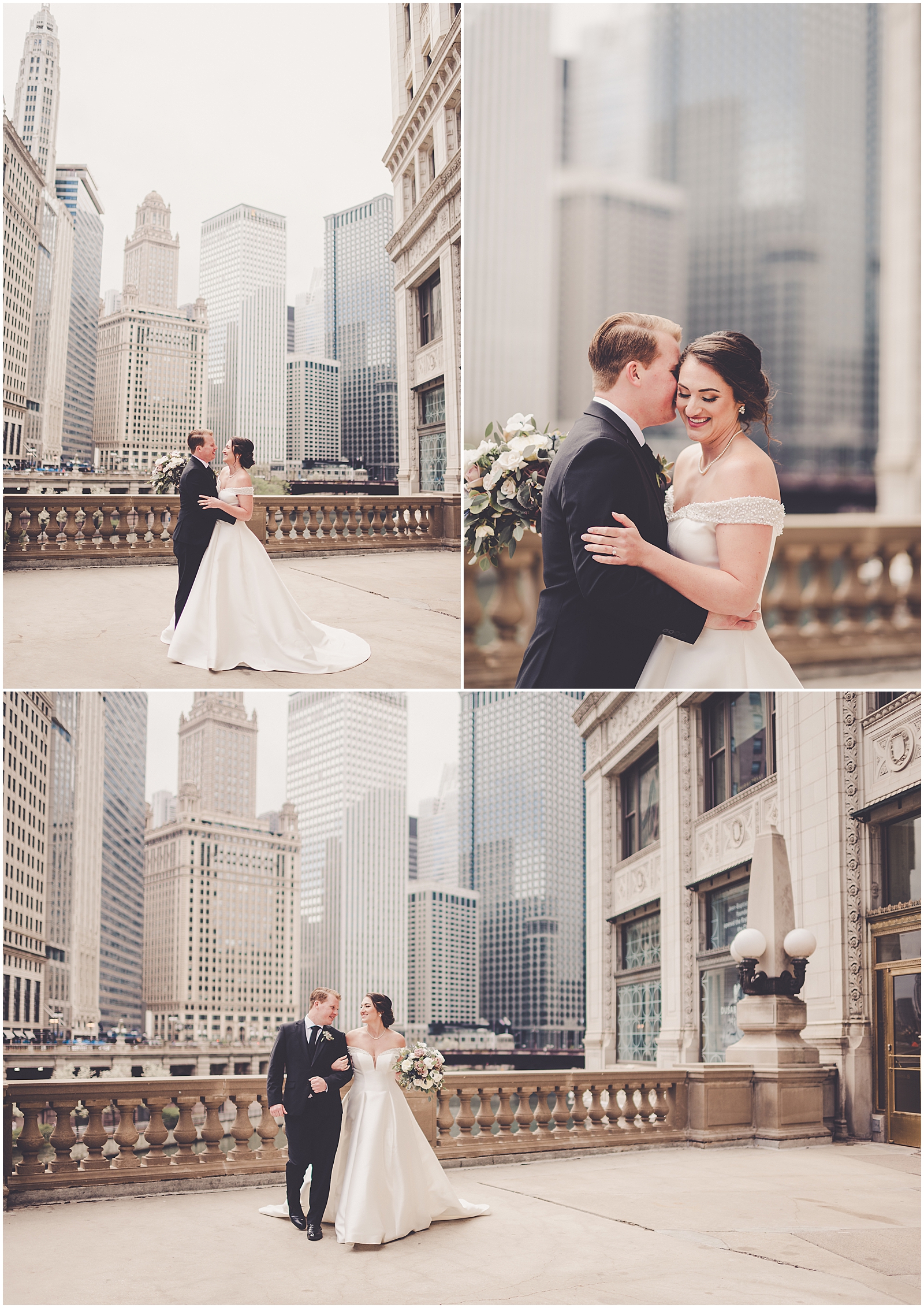 Kim and Josh's elegant spring Greenhouse Loft wedding in Chicago, Illinois with Chicagoland wedding photographer Kara Evans Photographer.