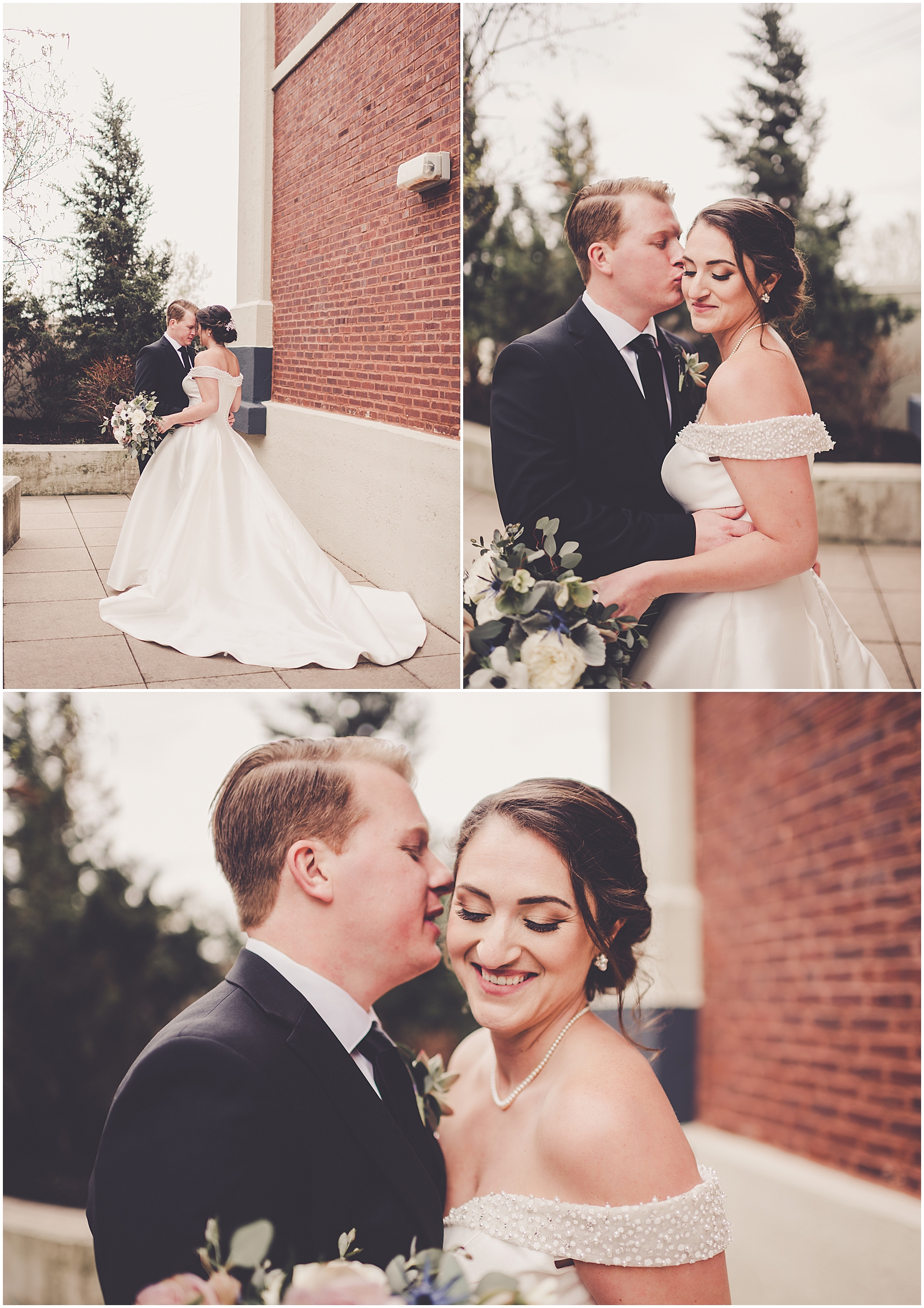 Kim and Josh's elegant spring Greenhouse Loft wedding in Chicago, Illinois with Chicagoland wedding photographer Kara Evans Photographer.