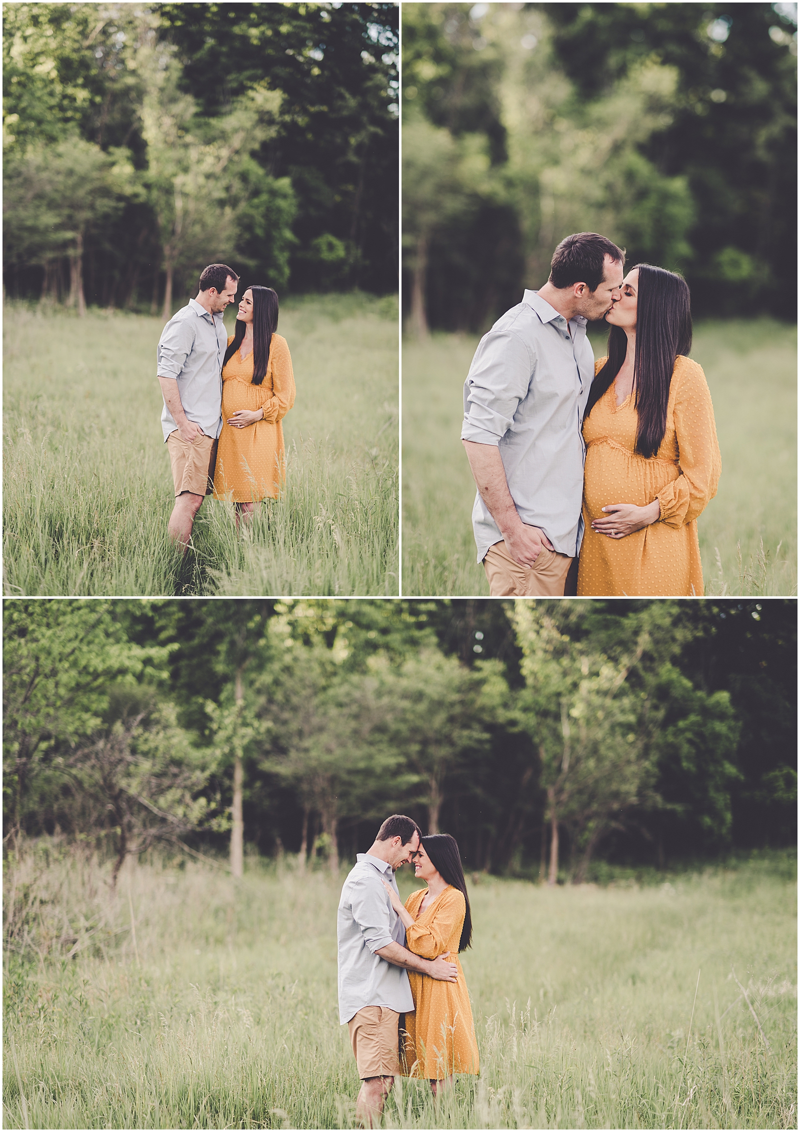 Jen and Tom's Hickory Creek Forest Preserve engagement session in Mokena with Chicagoland wedding photographer Kara Evans Photographer.