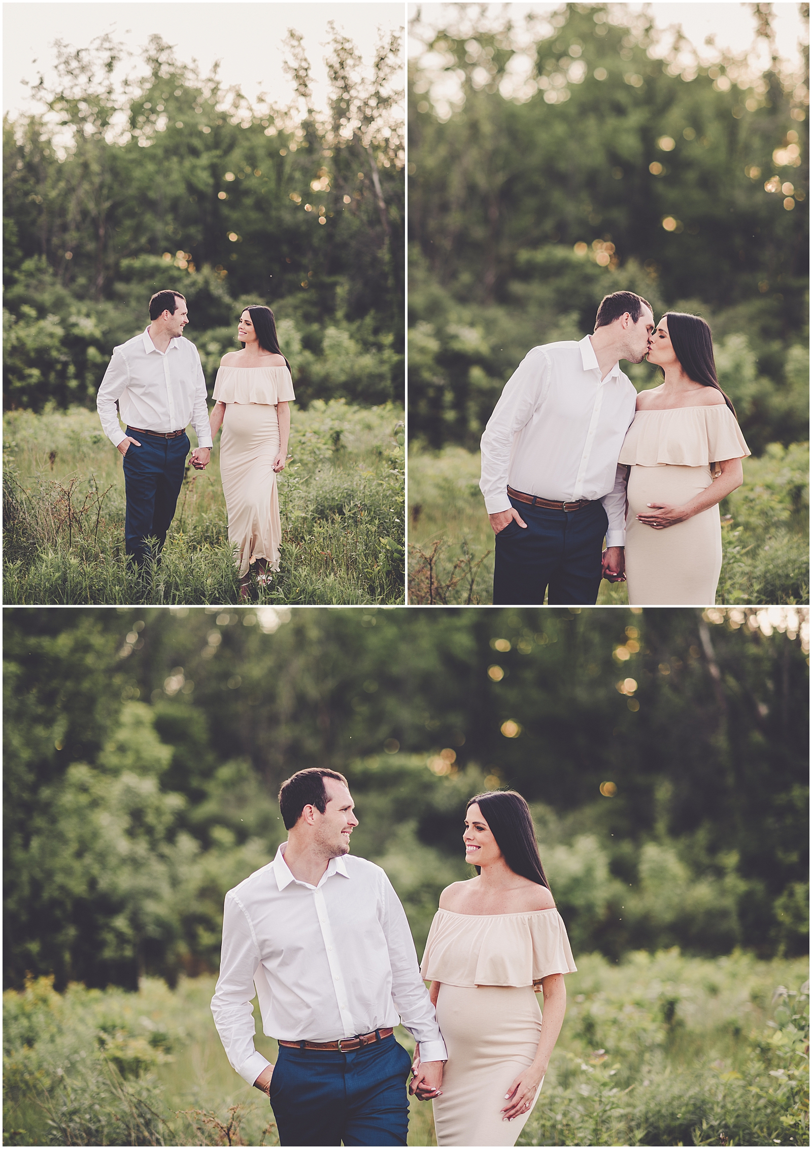 Jen and Tom's Hickory Creek Forest Preserve engagement session in Mokena with Chicagoland wedding photographer Kara Evans Photographer.