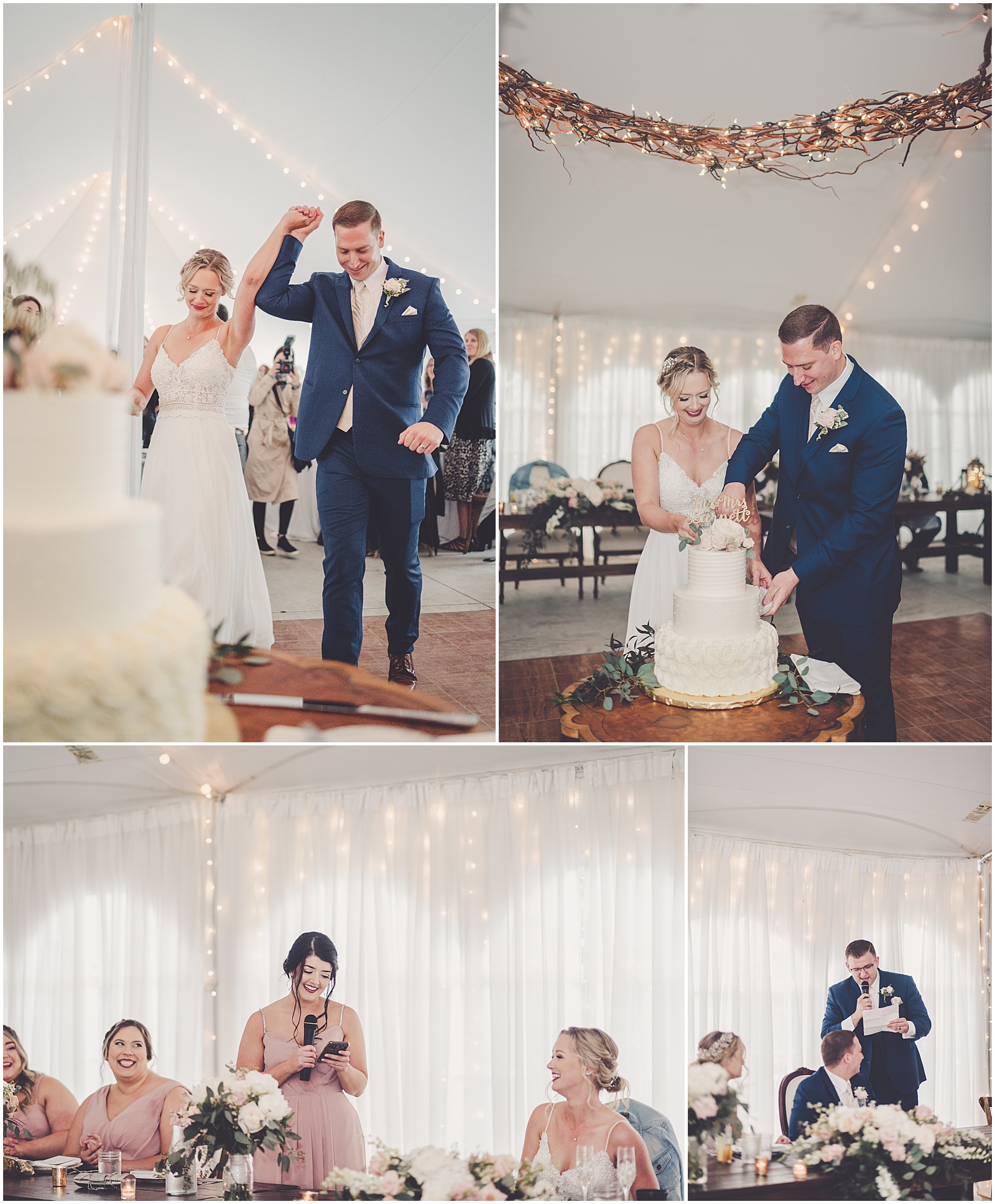 Layne & Ricky's spring wedding at Heritage Prairie Farm in Elburn with Chicagoland wedding photographer Kara Evans Photographer.