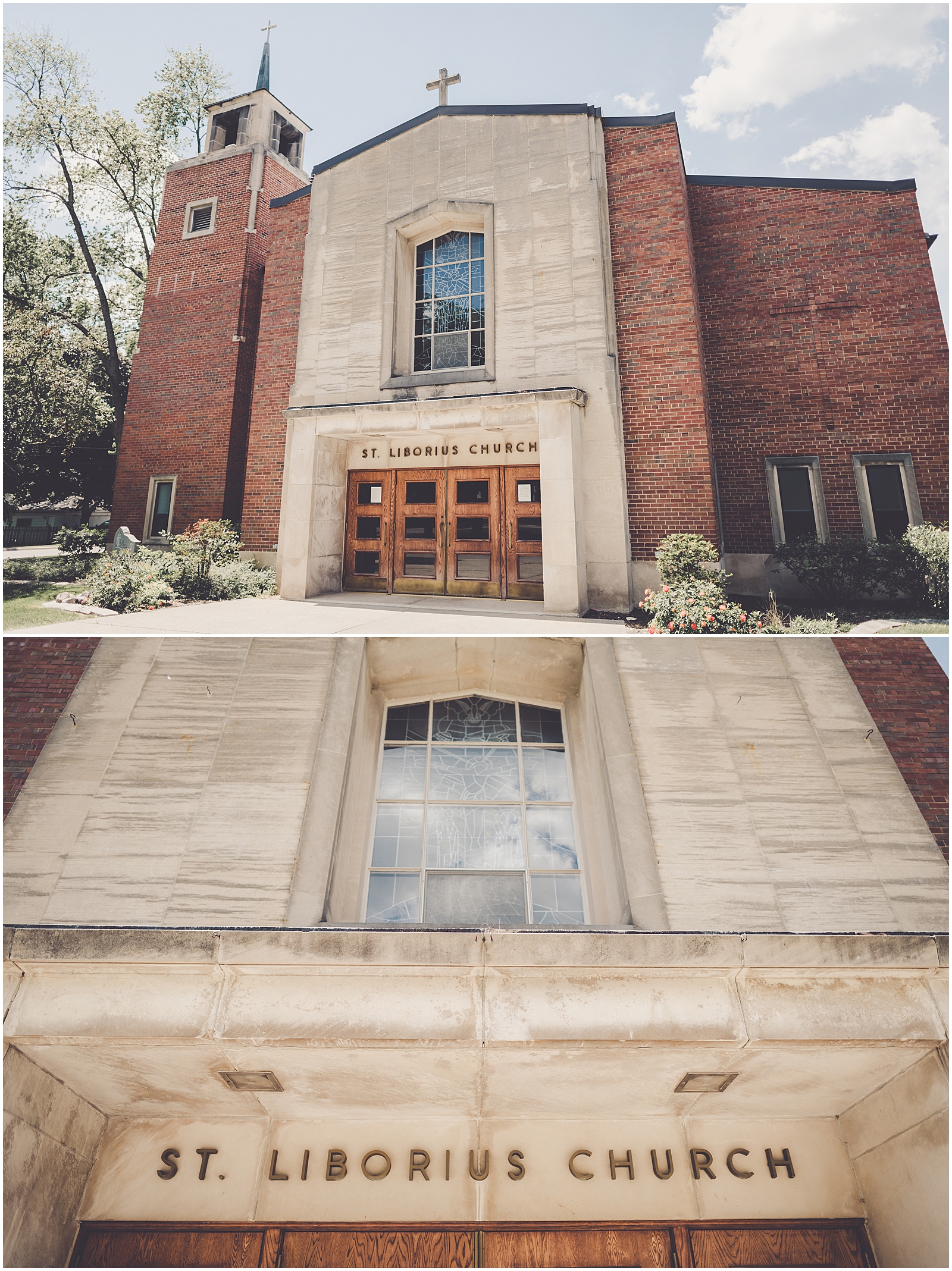 Marybeth and Ryan's dusty blue & greenery wedding at The Odyssey in Tinley Park with Chicago wedding photographer Kara Evans Photographer.