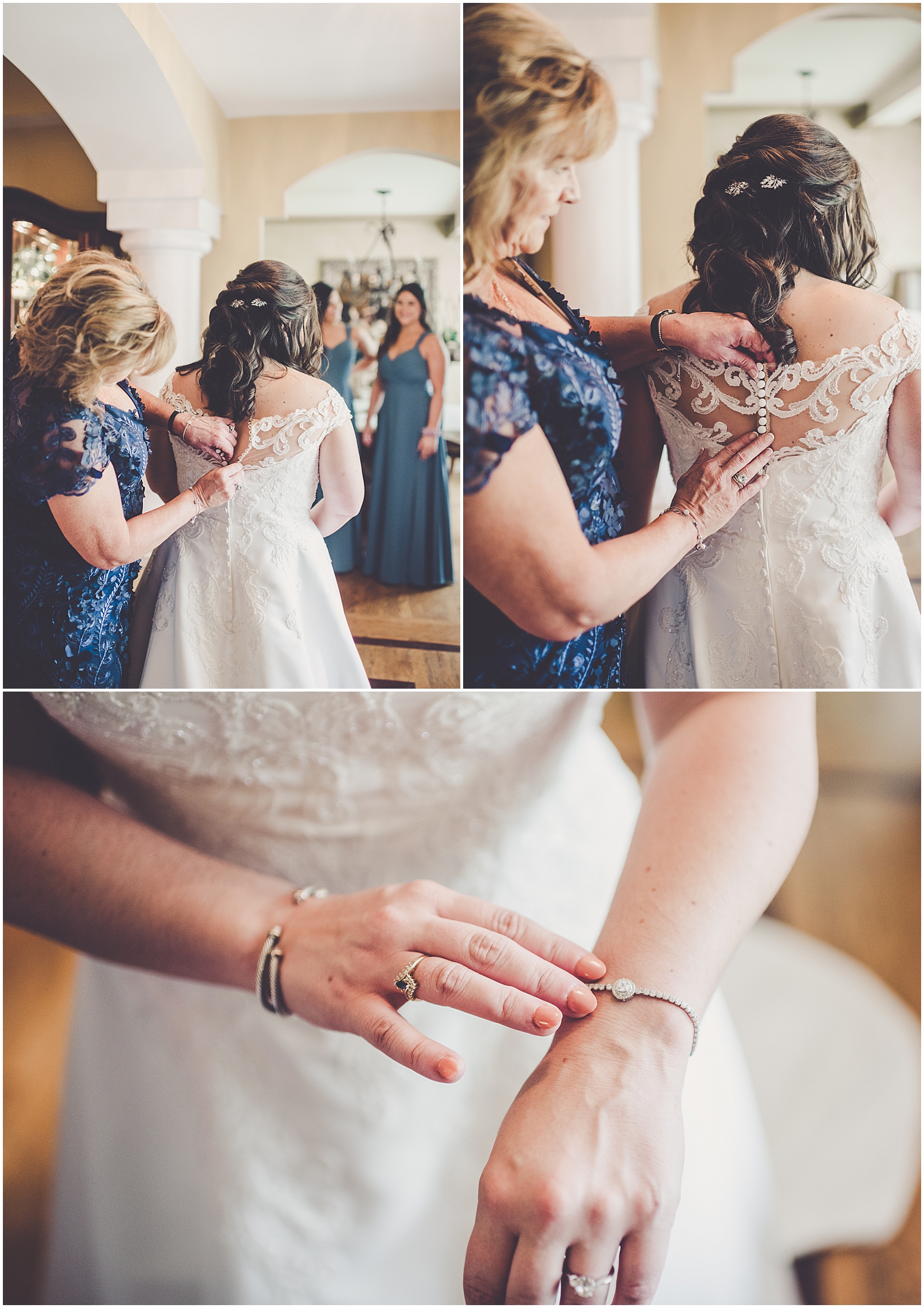 Melissa and Adam's classic summer wedding day at the Hyatt Lodge in Oak Brook with Chicagoland wedding photographer Kara Evans Photographer.