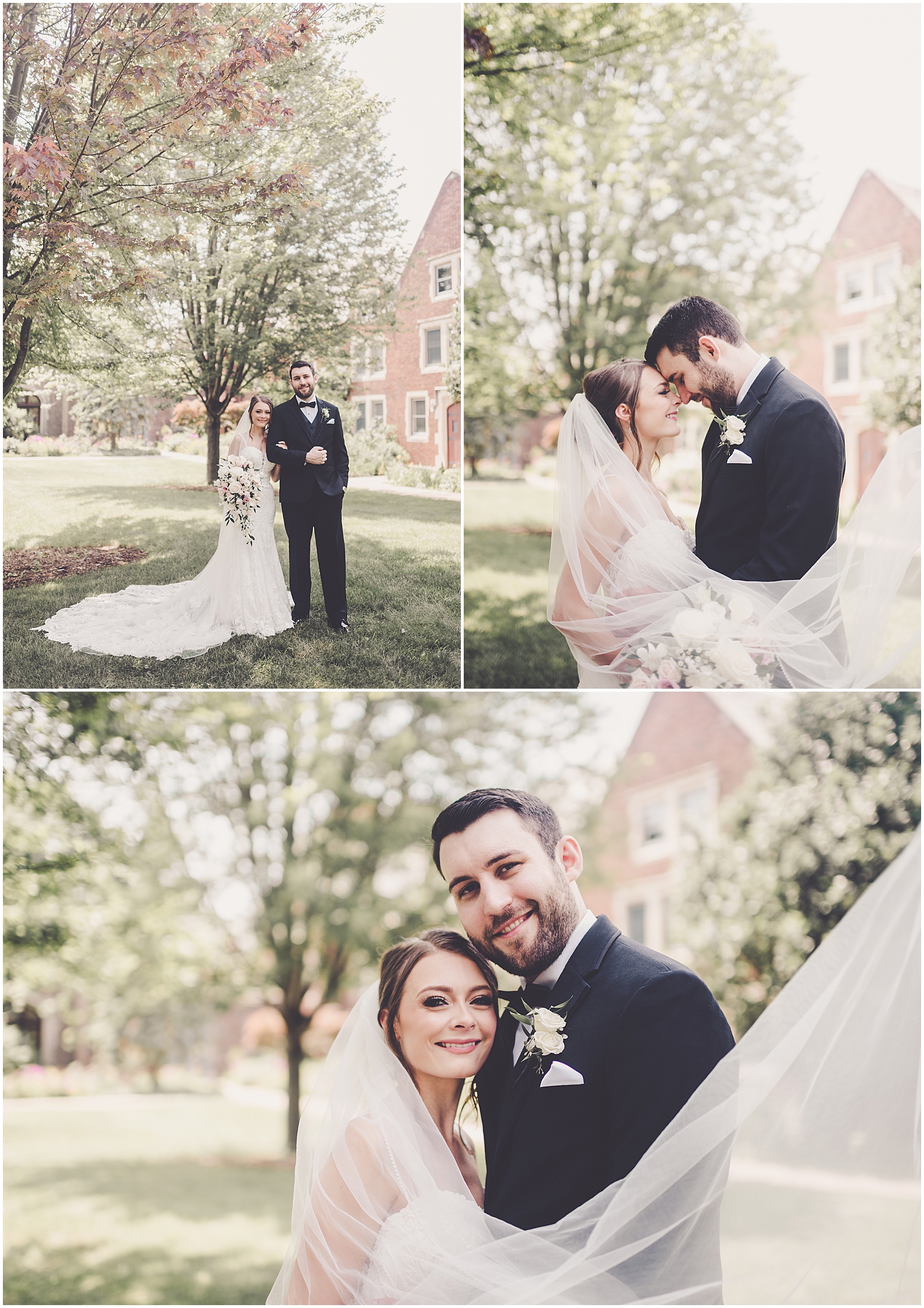 Kelsey and Justin's classic summer Gaslite Manor Banquets wedding in Aurora with Chicagoland wedding photographer Kara Evans Photographer.