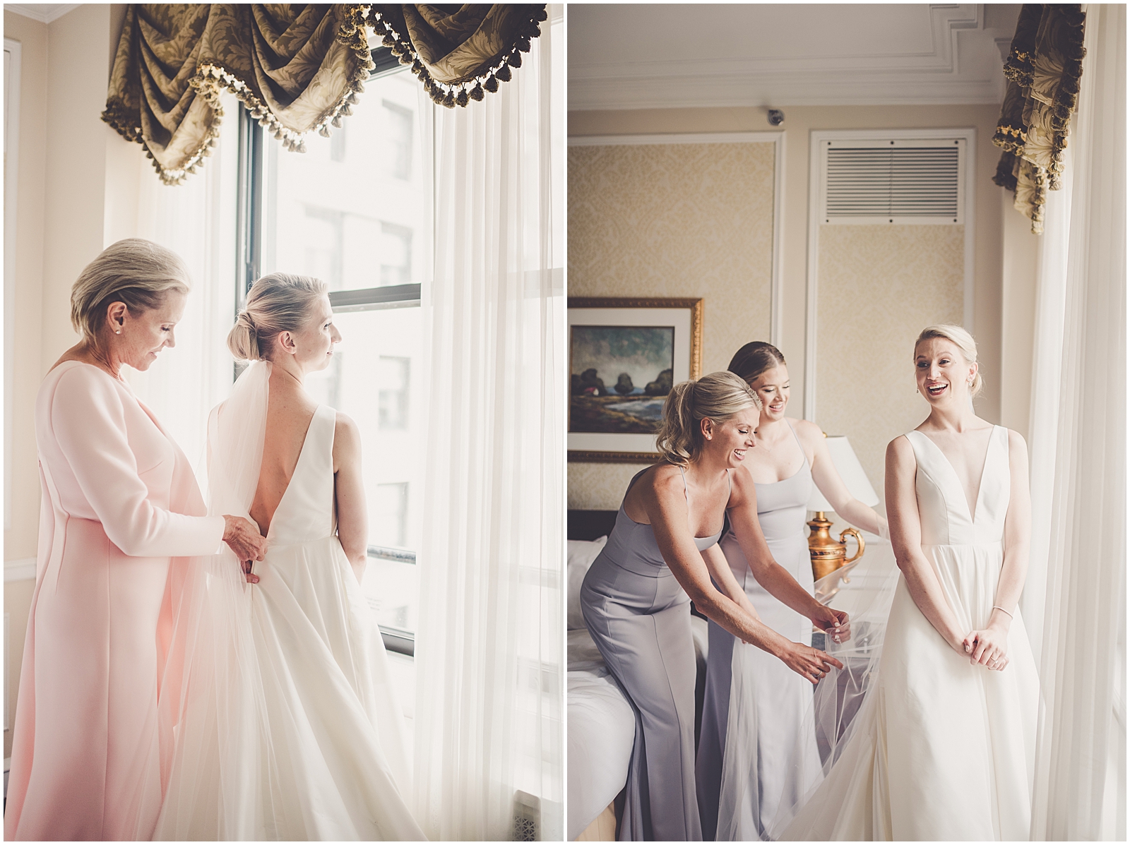 Jill and Ryan's elegant Loyola University & Chicago History Museum wedding day with Chicagoland wedding photographer Kara Evans Photographer.