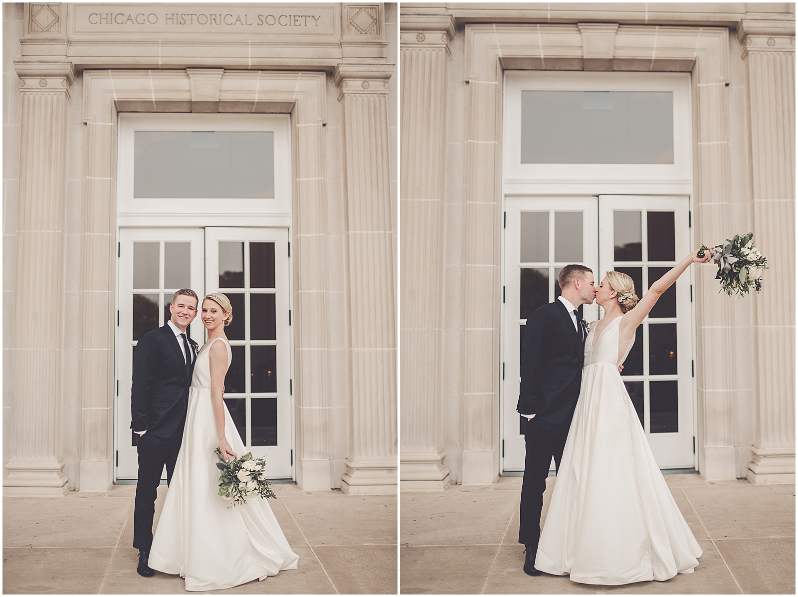Jill and Ryan's elegant Loyola University & Chicago History Museum wedding day with Chicagoland wedding photographer Kara Evans Photographer.