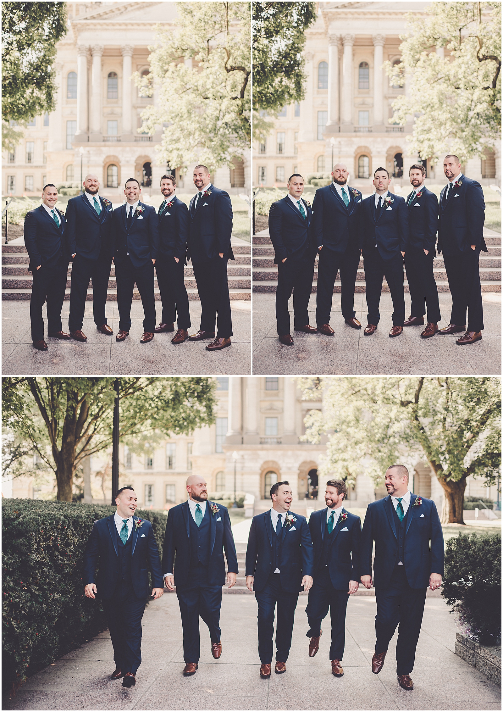 Morgan and Joe's fall Northfield Inn wedding in Springfield, IL with Chicagoland wedding photographer Kara Evans Photographer.