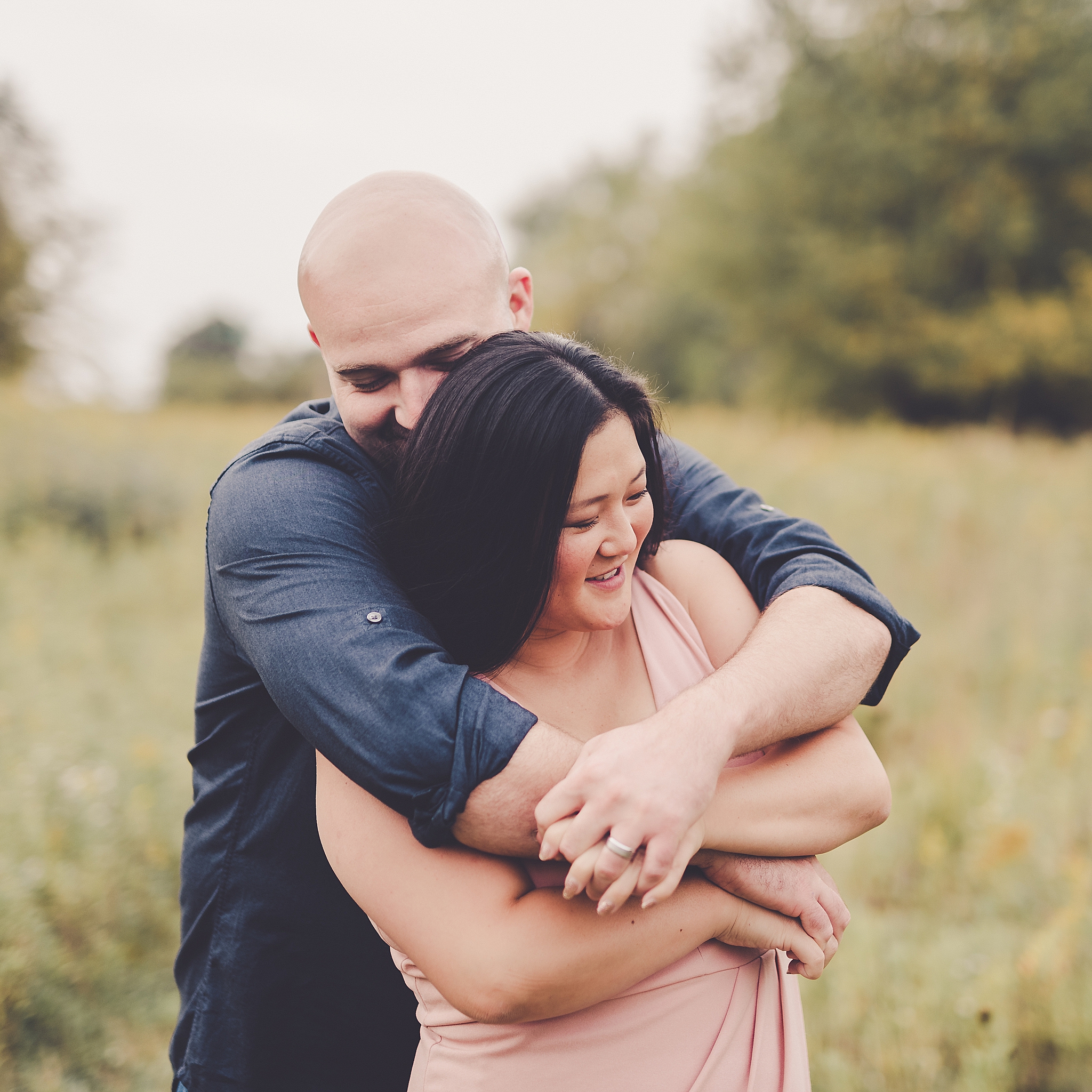 CayLee and Ryan's anniversary session at Perry Farm in Bourbonnais with Chicagoland wedding photographer Kara Evans Photographer.